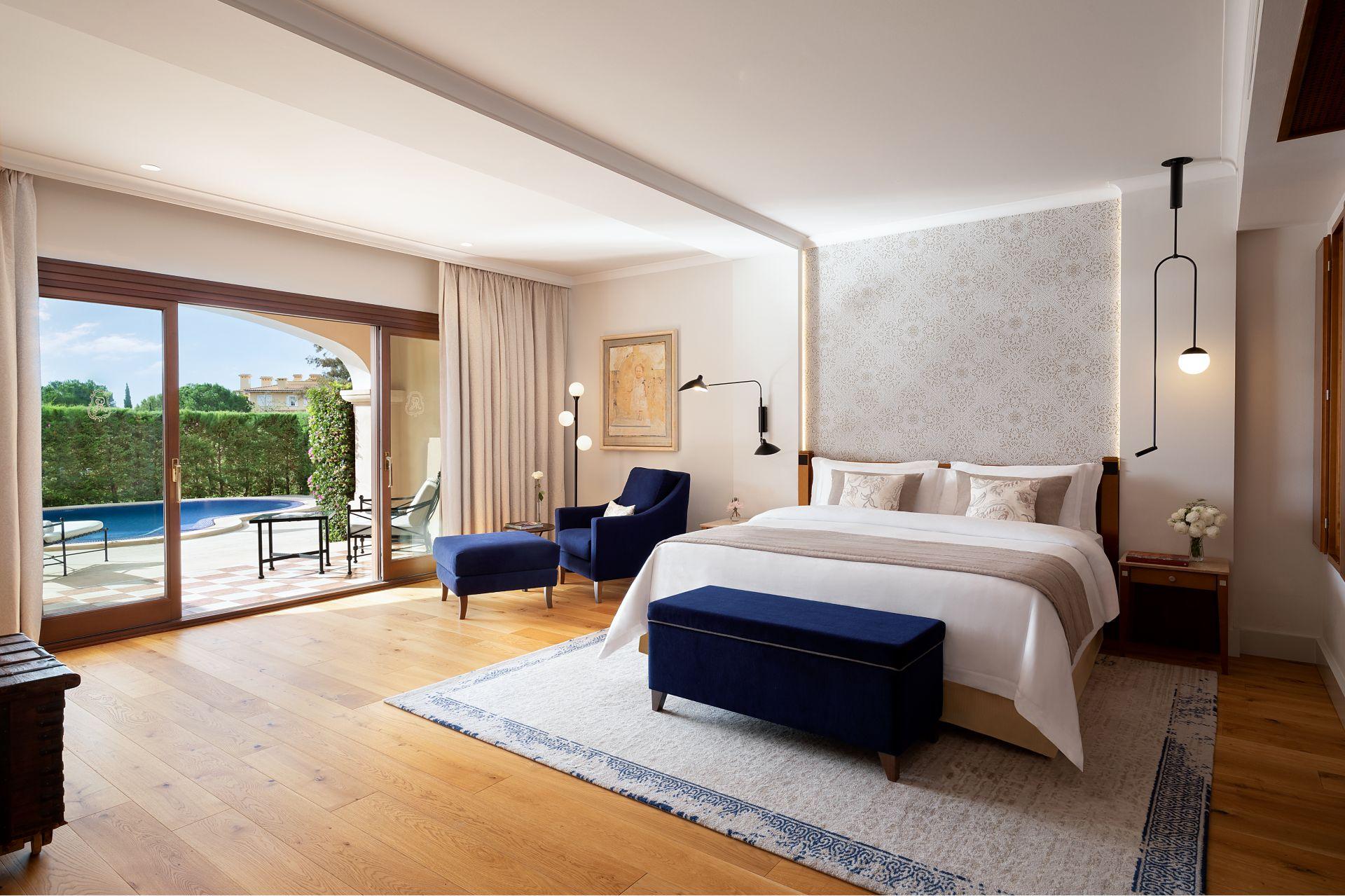 Double bed suite at The St. Regis Mardavall Mallorca Resort