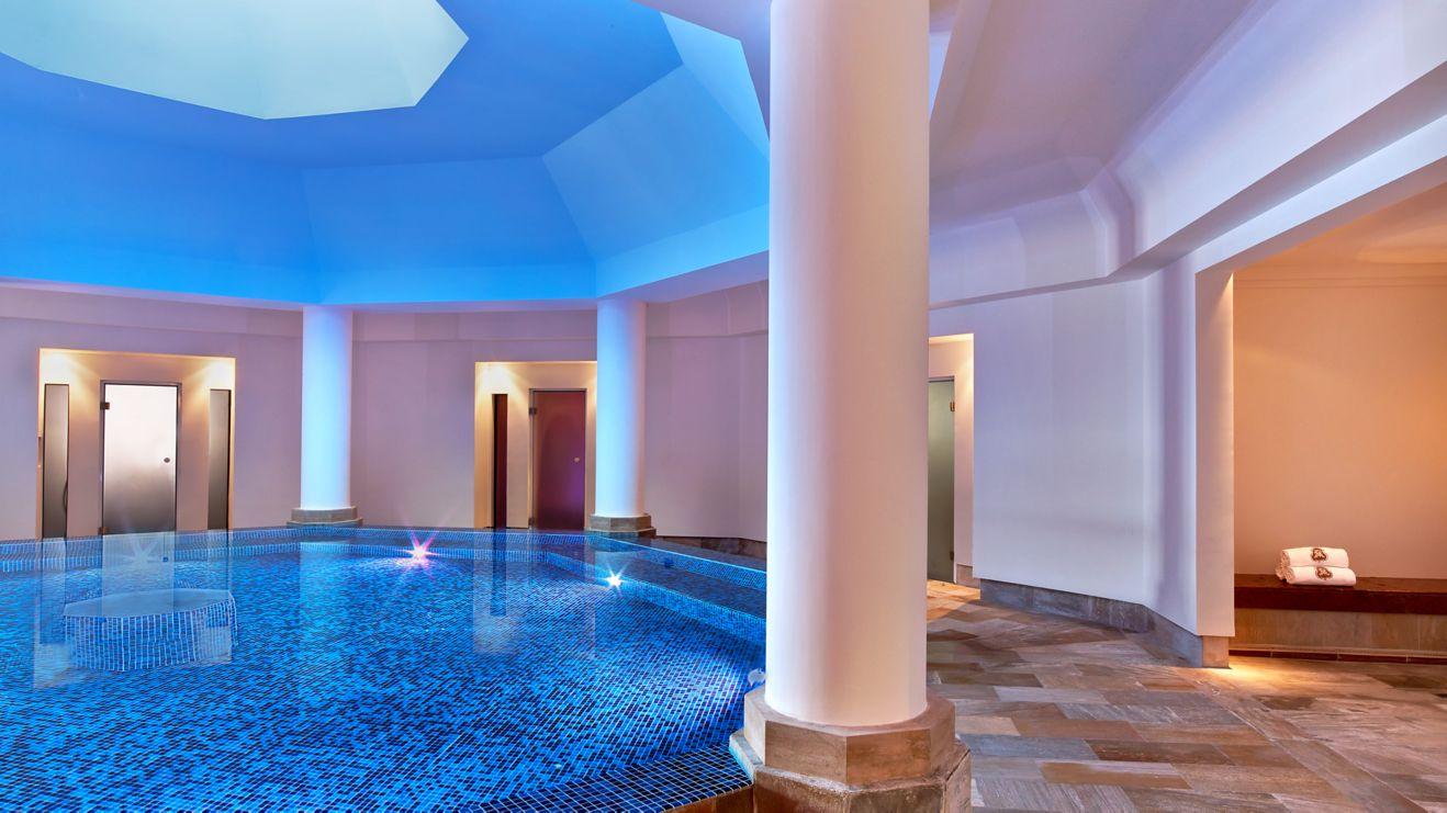Indoor swimming pool at the The St. Regis Mardavall Mallorca Resort