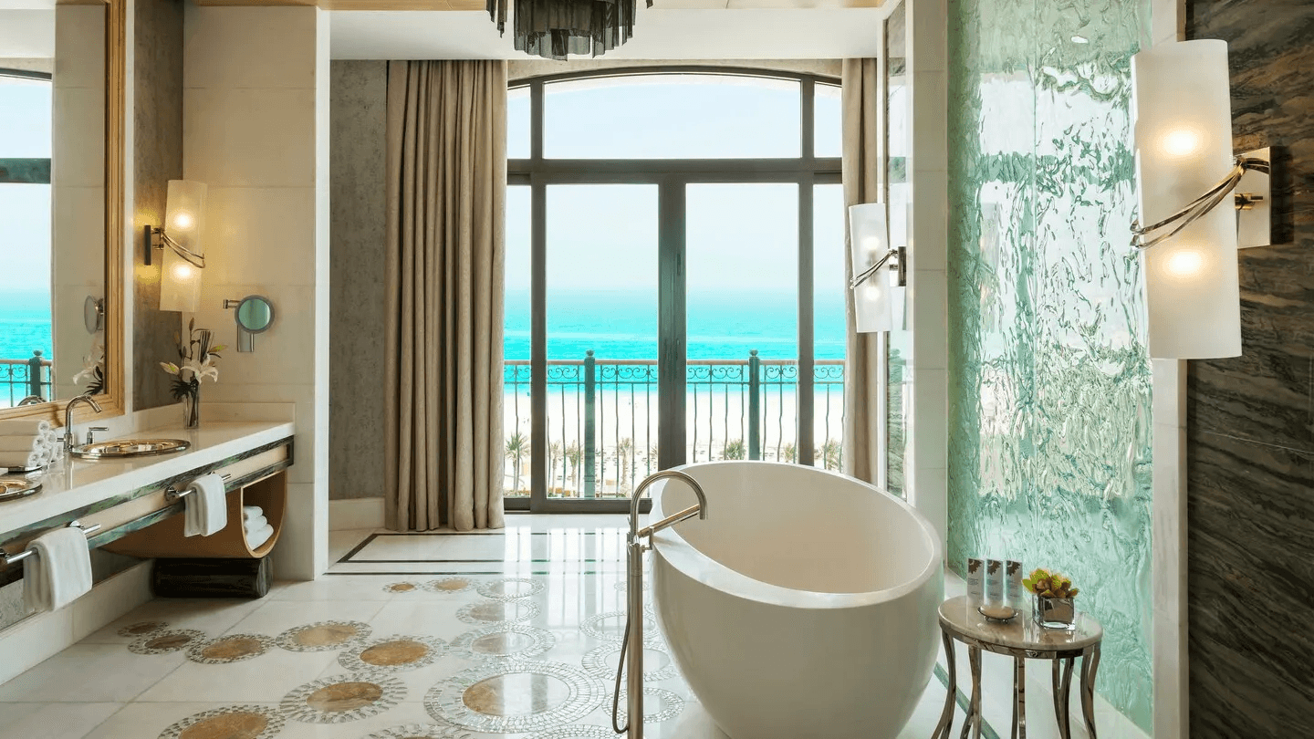 Bathroom as part of a suite at The St Regis Saadiyat Island Resort