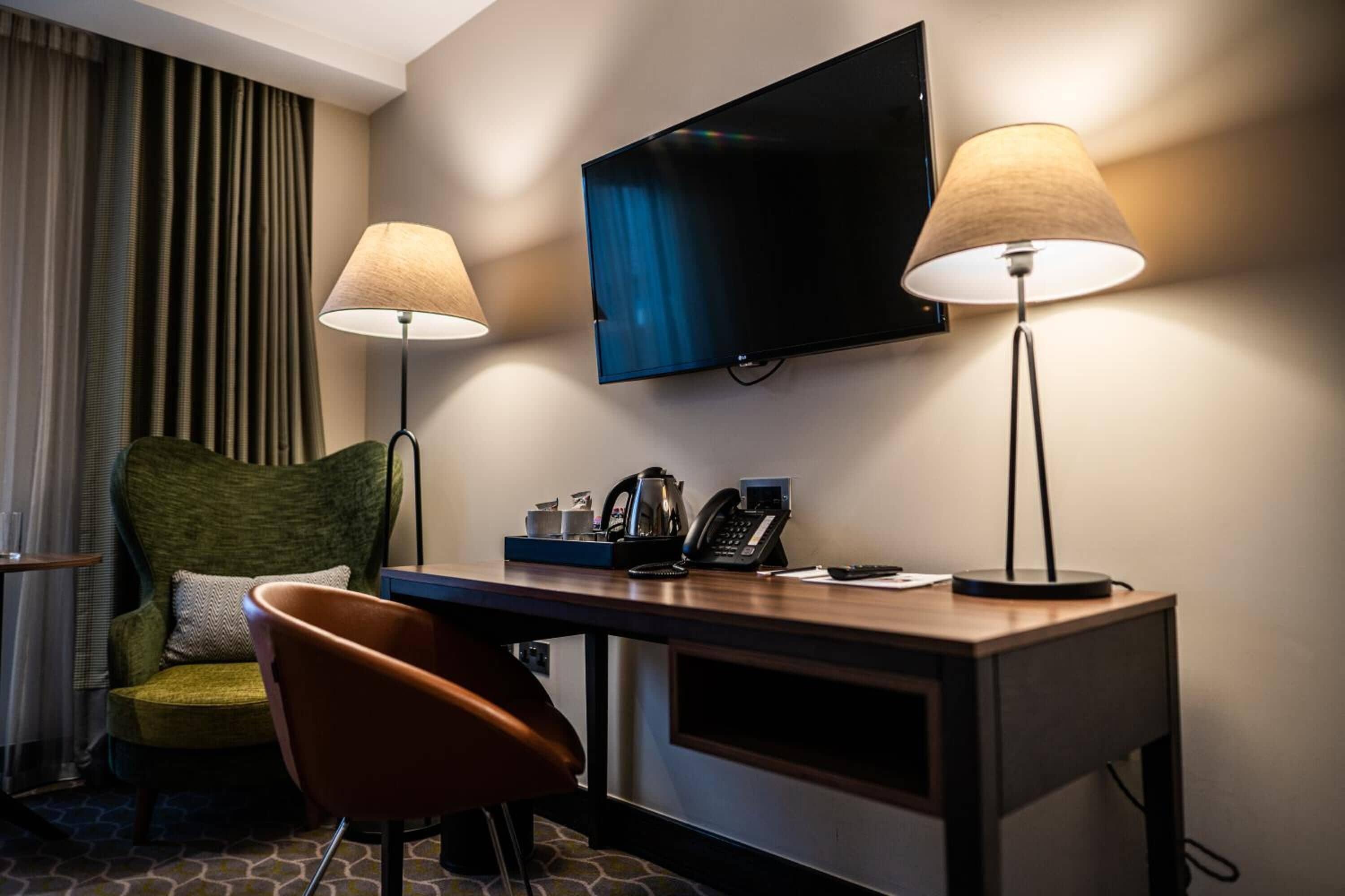 Smart TV as part of the amenities in a hotel room