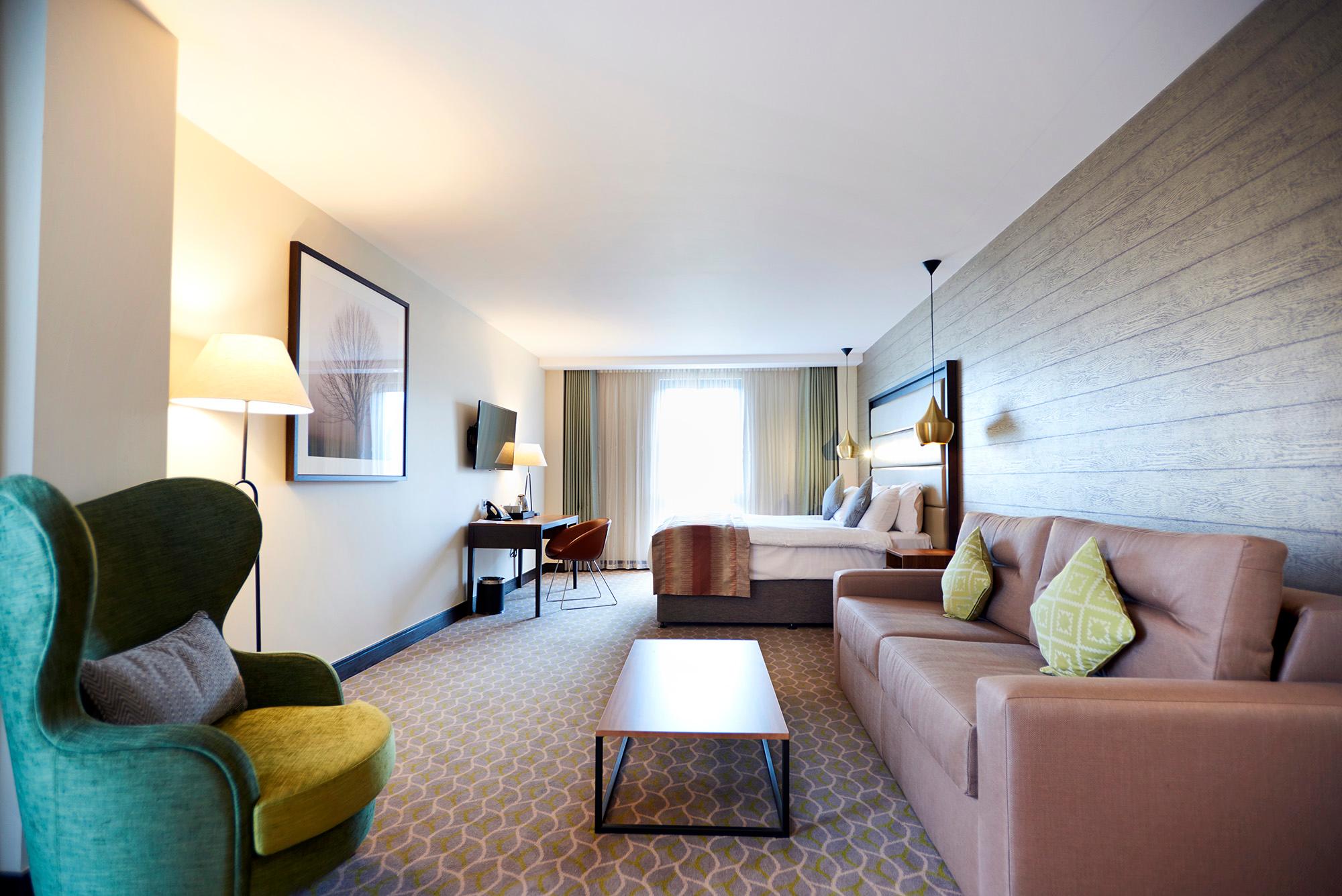 A spacious modern suite at The Warwickshire Golf & Country Club