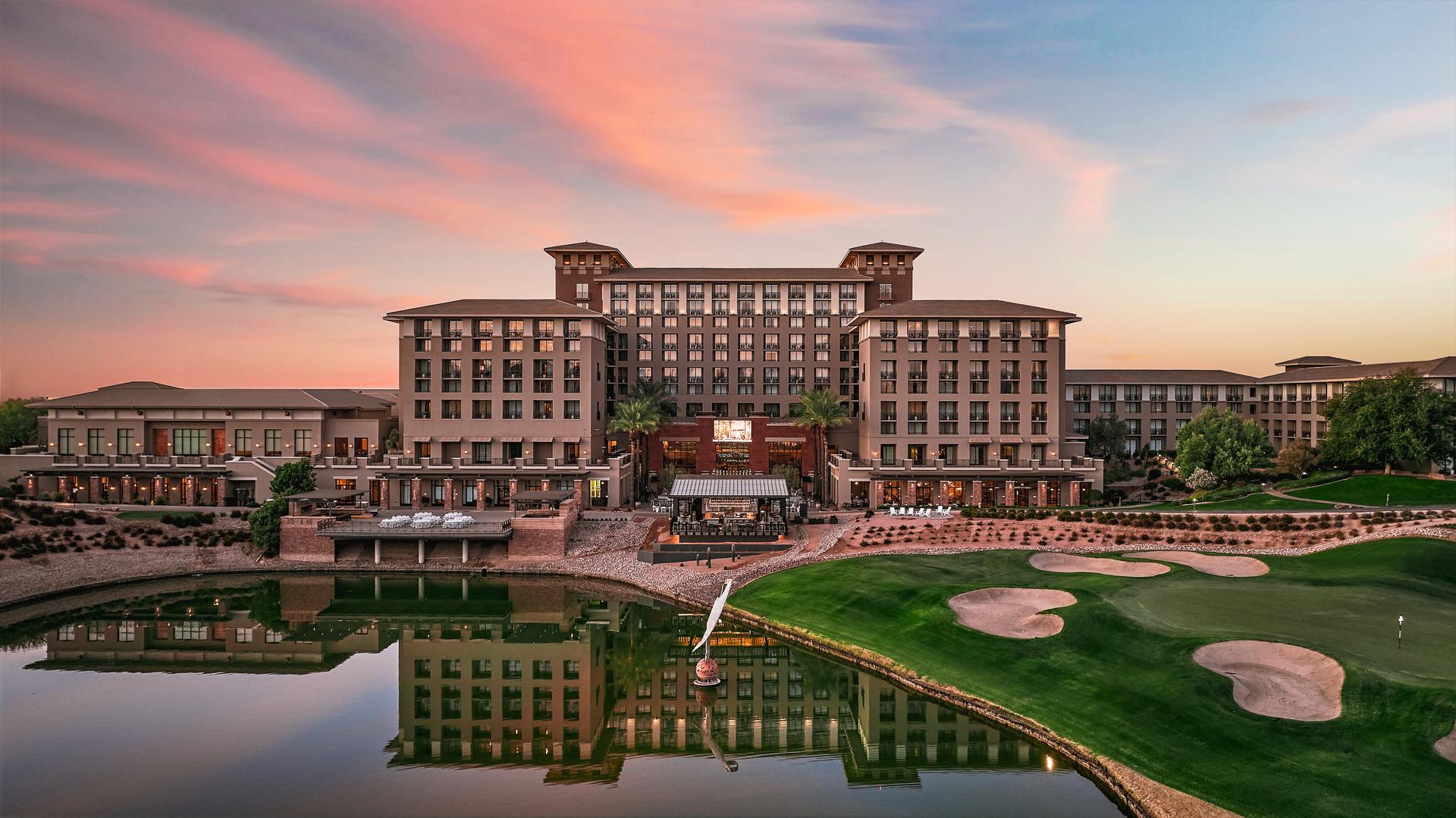 The Westin Kierland Resort and Spa overlooking the course