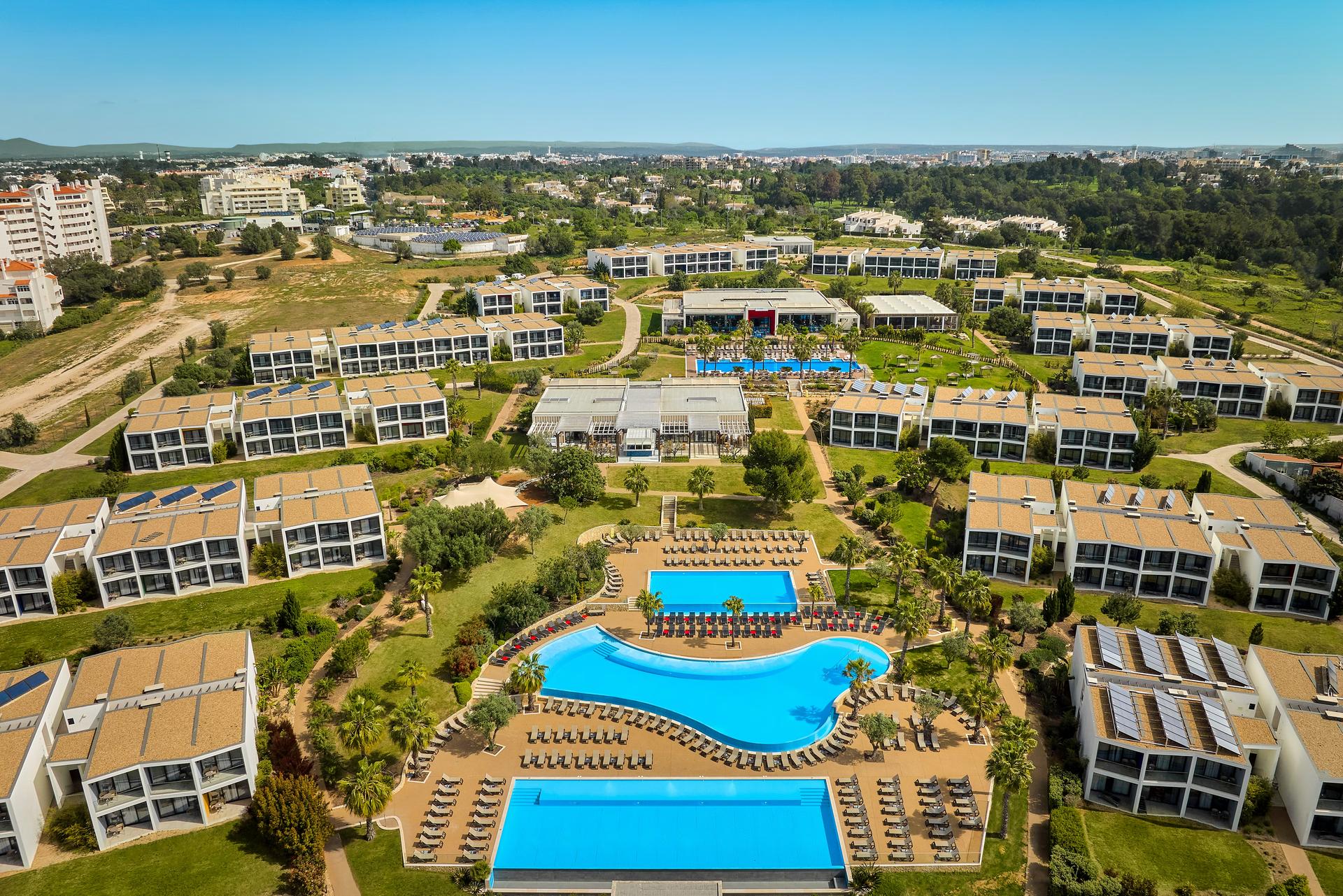 Overhead view of the Tivoli Alvor Algarve Resort