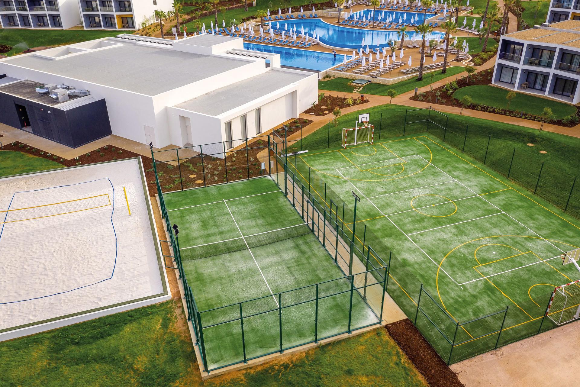 Tennis courts at the Tivoli Alvor Algarve Resort