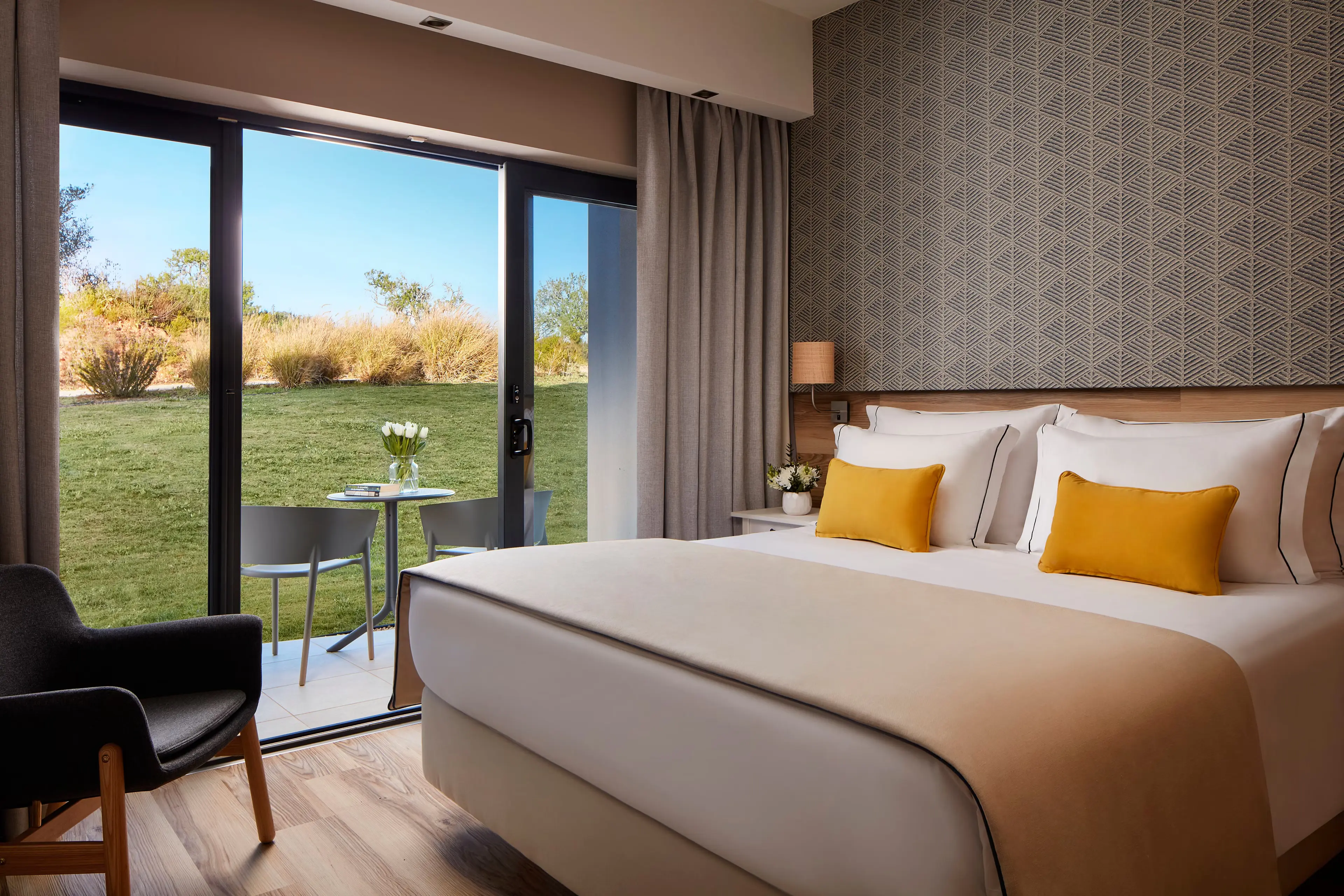 Double bed suite at the Tivoli Alvor Algarve Resort