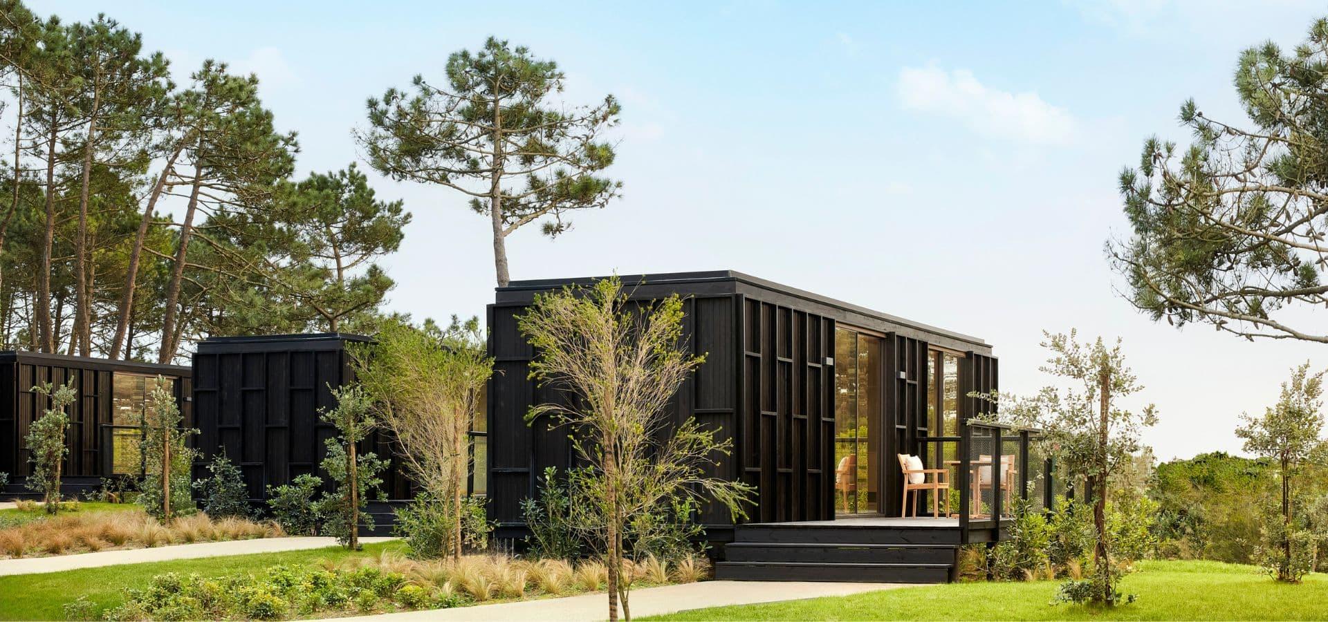 Panoramic view of the lodges at Tivoli Estela Golf & Lodges Porto
