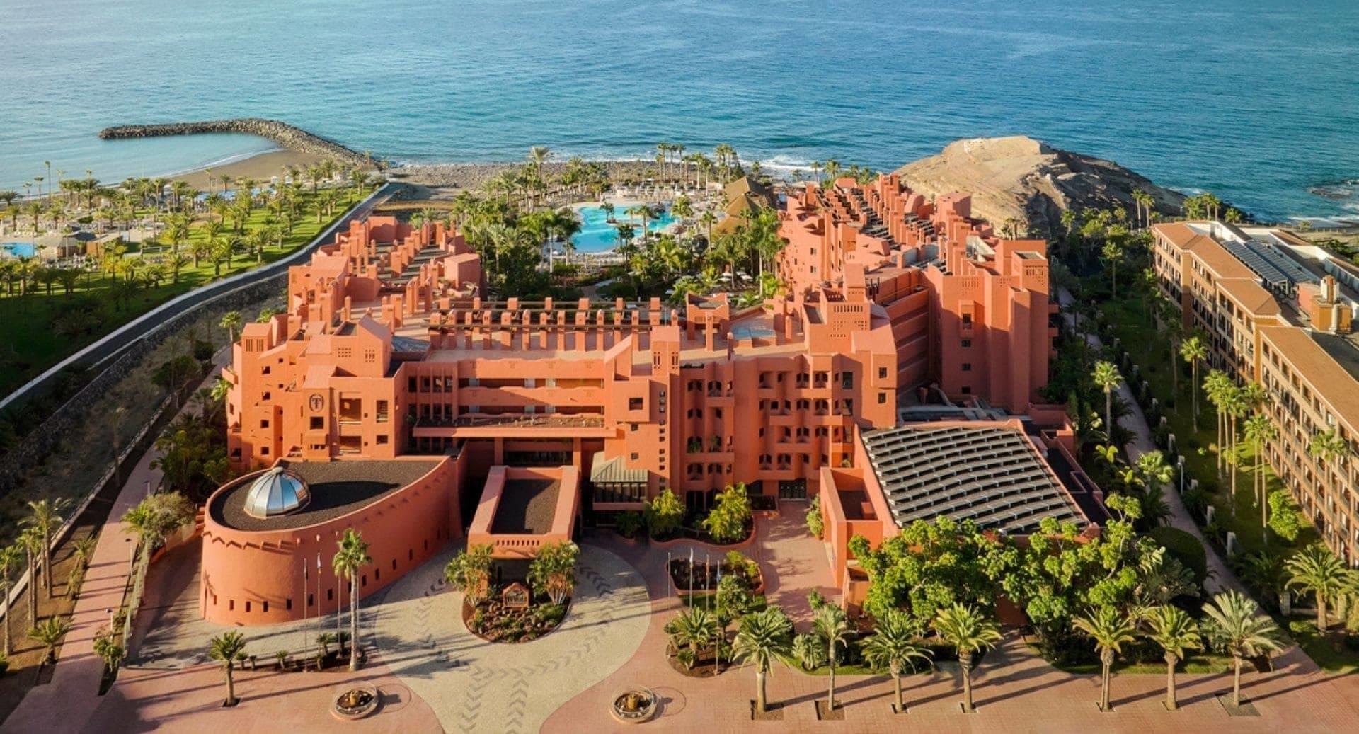 Aerial view of the coastal Tivoli La Caleta Tenerife Resort