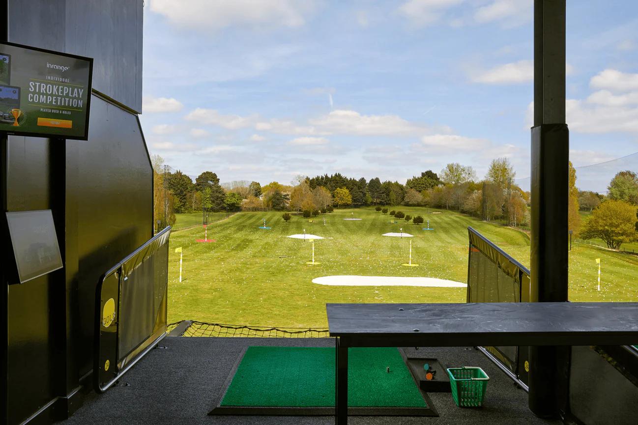 Driving range at Ufford Park Hotel, Golf & Spa