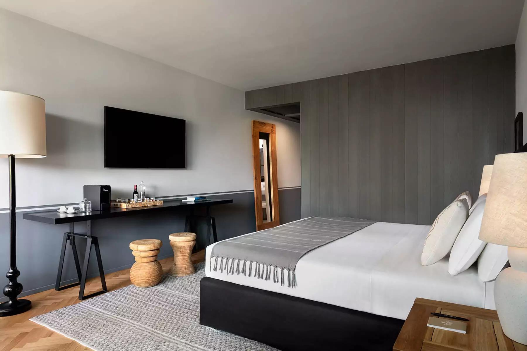 Double bed suite at Argentario Resort Golf and Spa