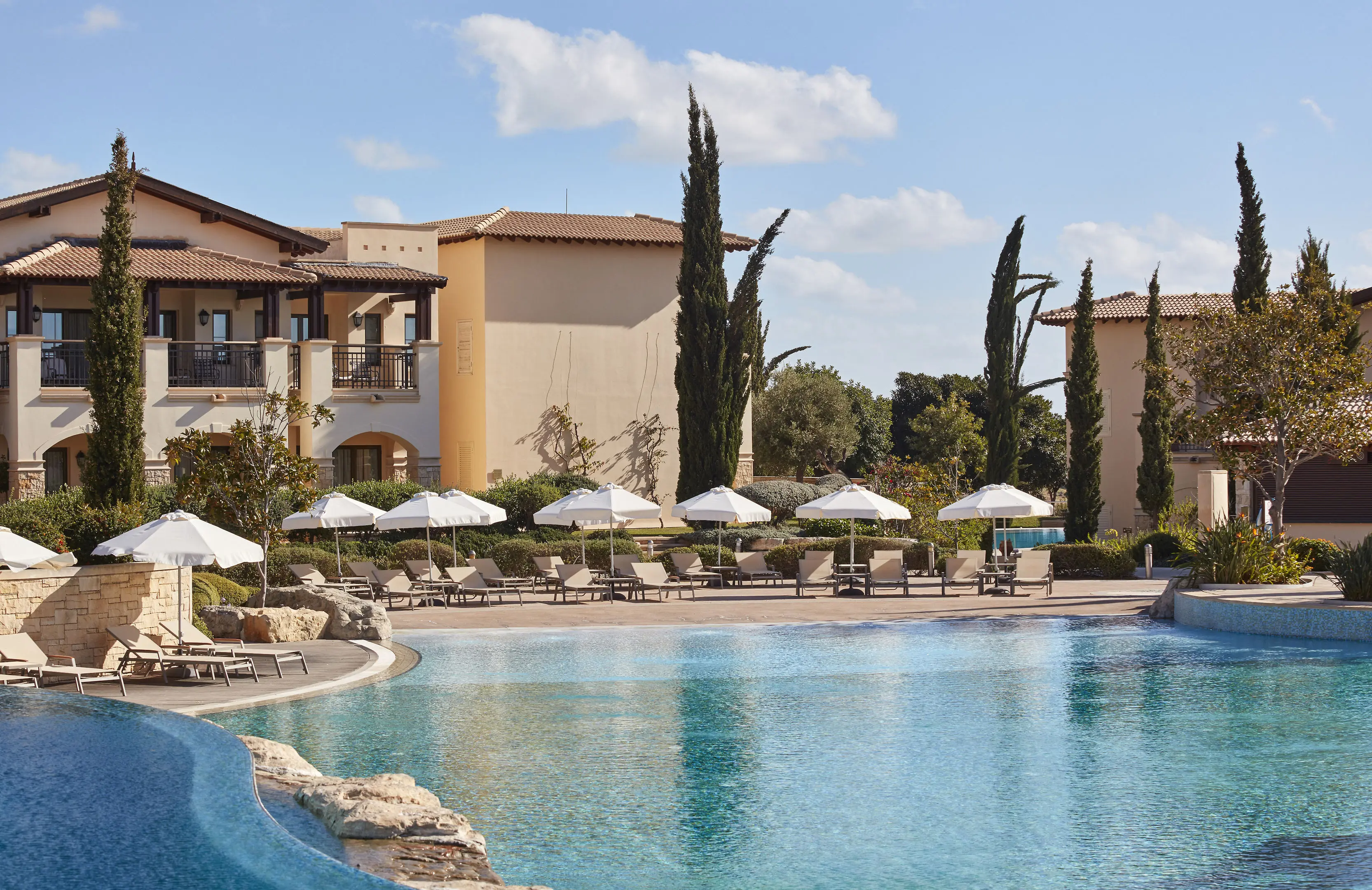 Panoramic view of Atlantica Aphrodite Hills Hotel