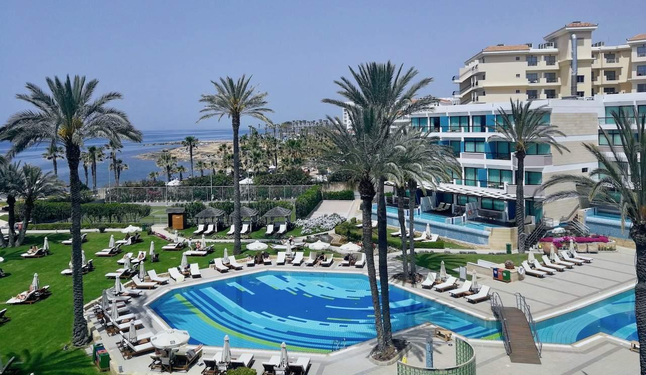 Overhead view of Constantinou Bros Asimina Suites Hotel