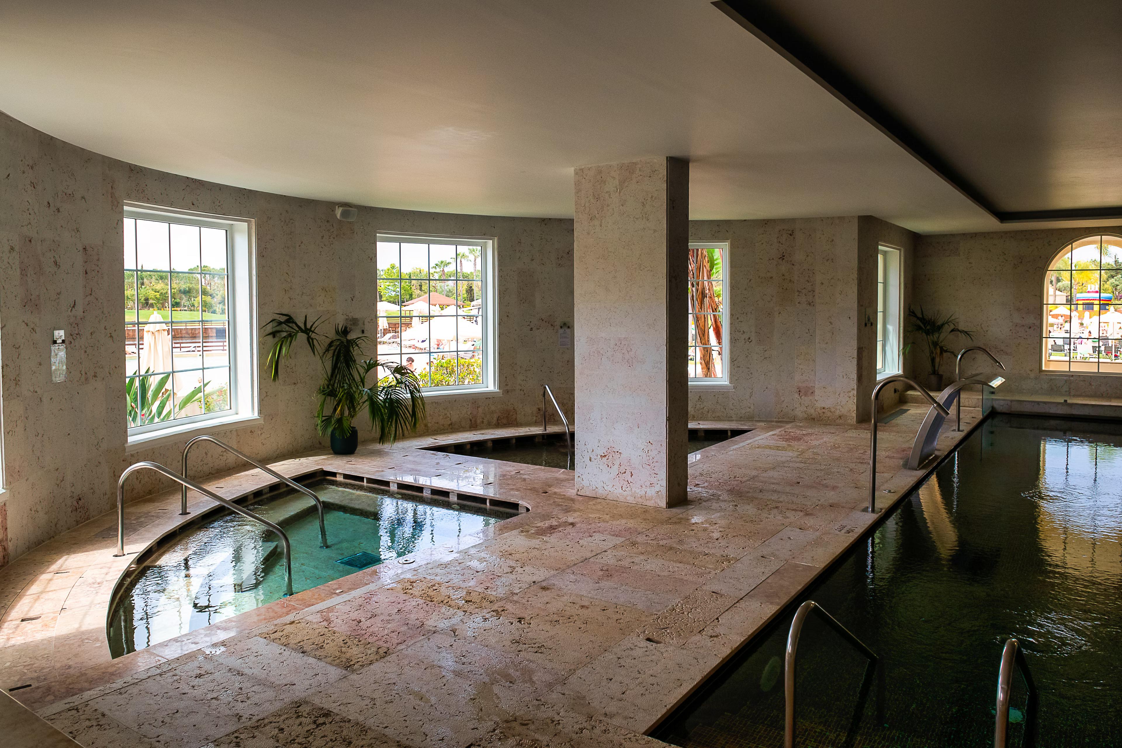 Indoor pools part of the spa facilities at Domes Lake Algarve, Autograph Collection