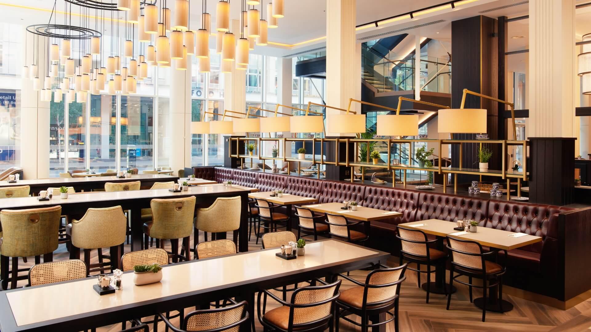 Dining room at the Grand Central Hotel Belfast