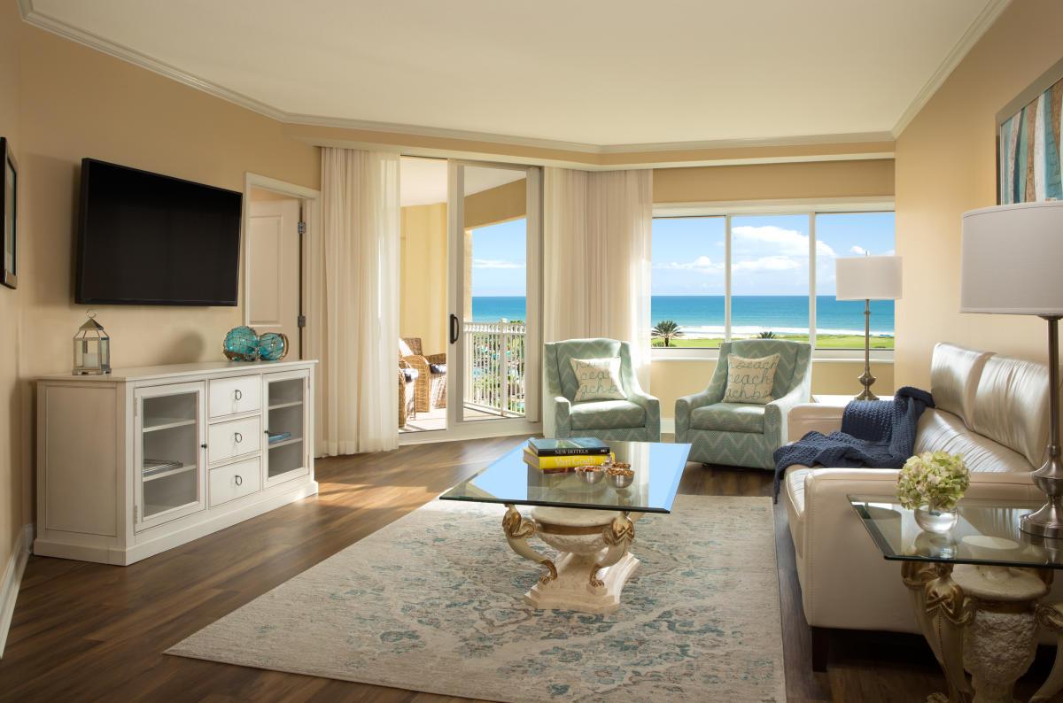 Living room as part of a villa at Hammock Beach Golf Resort & Spa