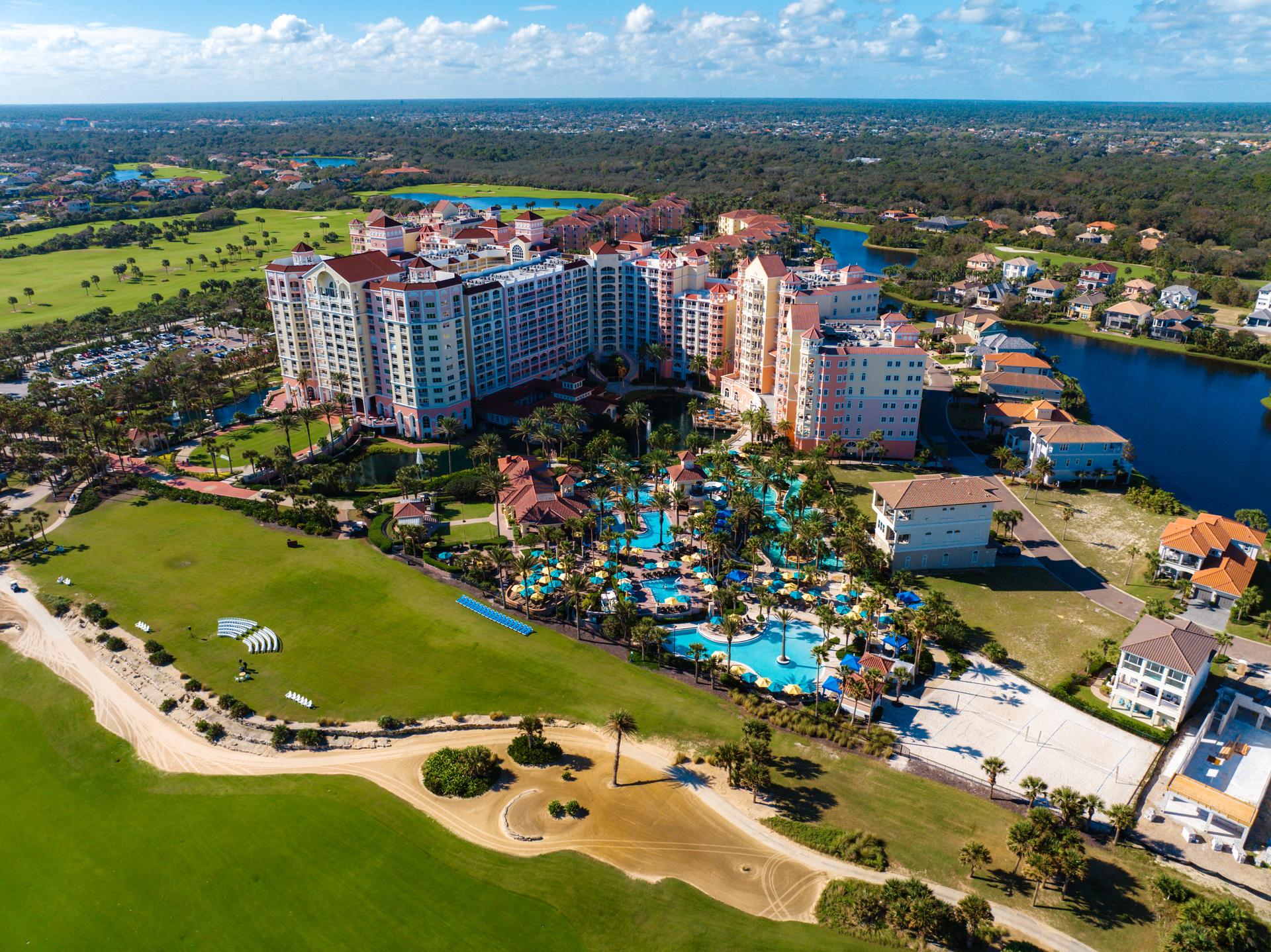 Overhead view of the Hammock Beach Golf Resort & Spa