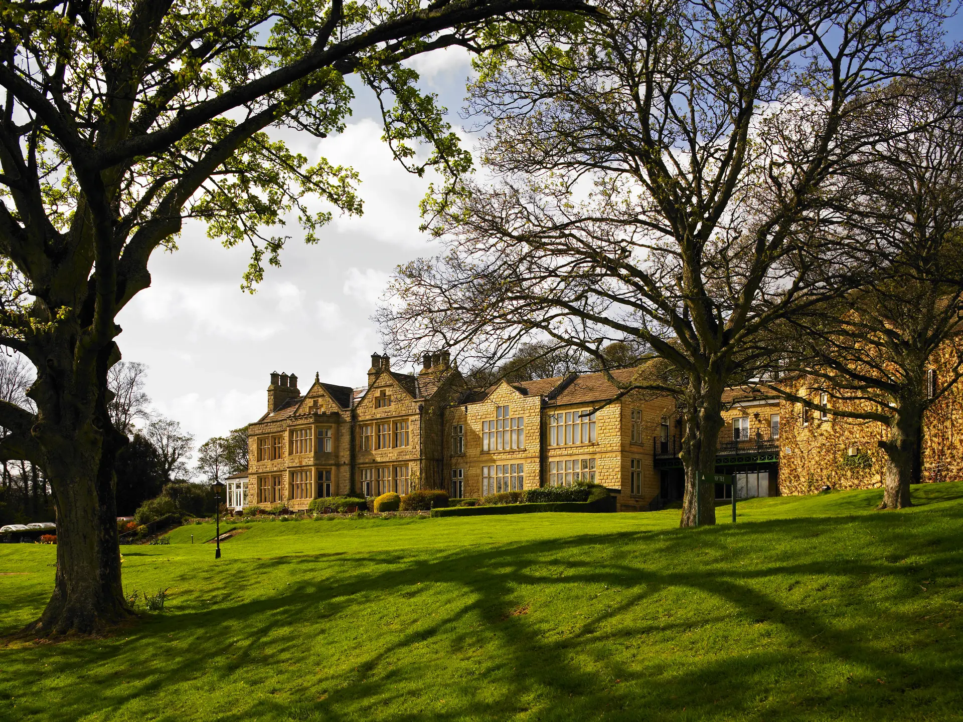 Panoramic view looking up at Hollins Hall Hotel & Country Club