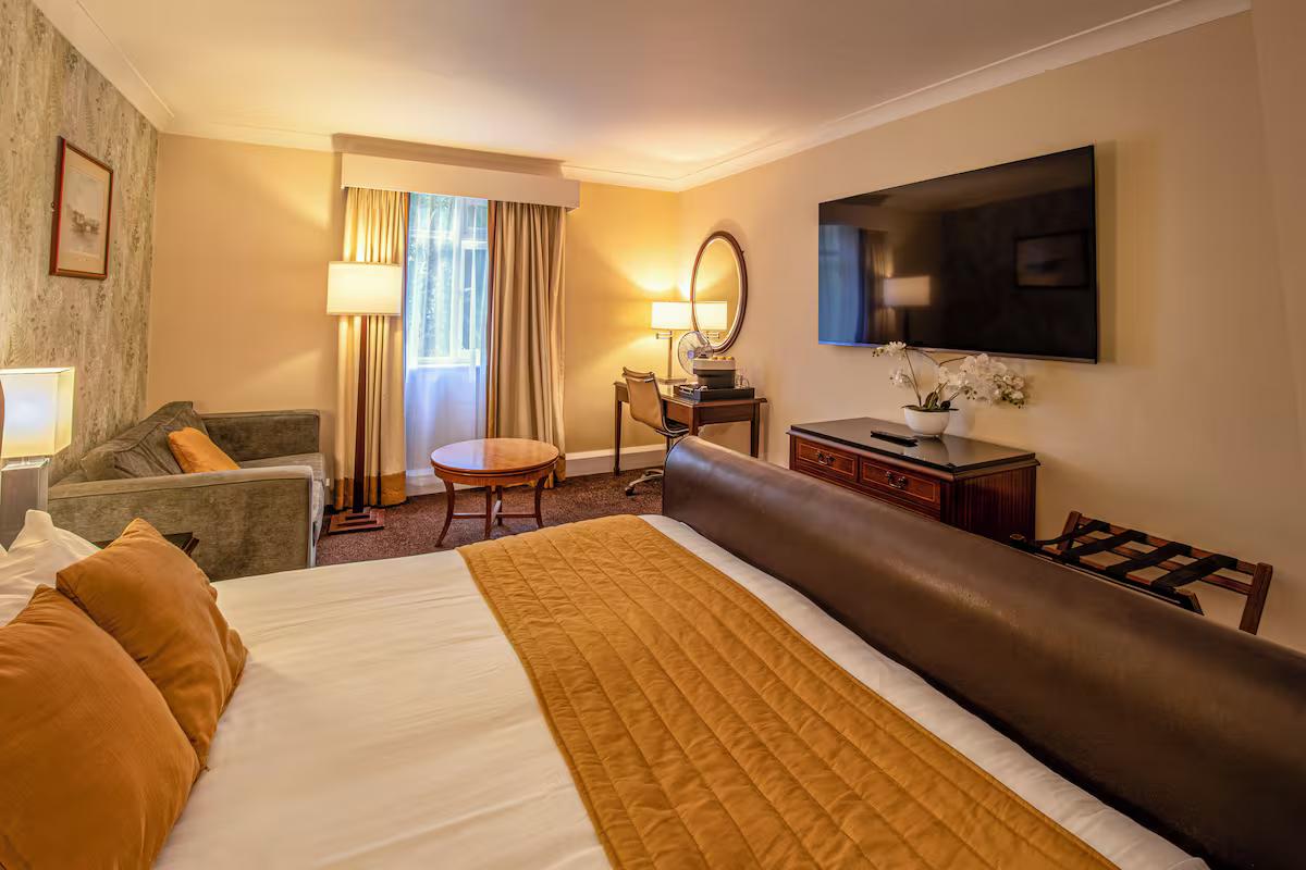 Double bed suite at Hollins Hall Hotel & Country Club