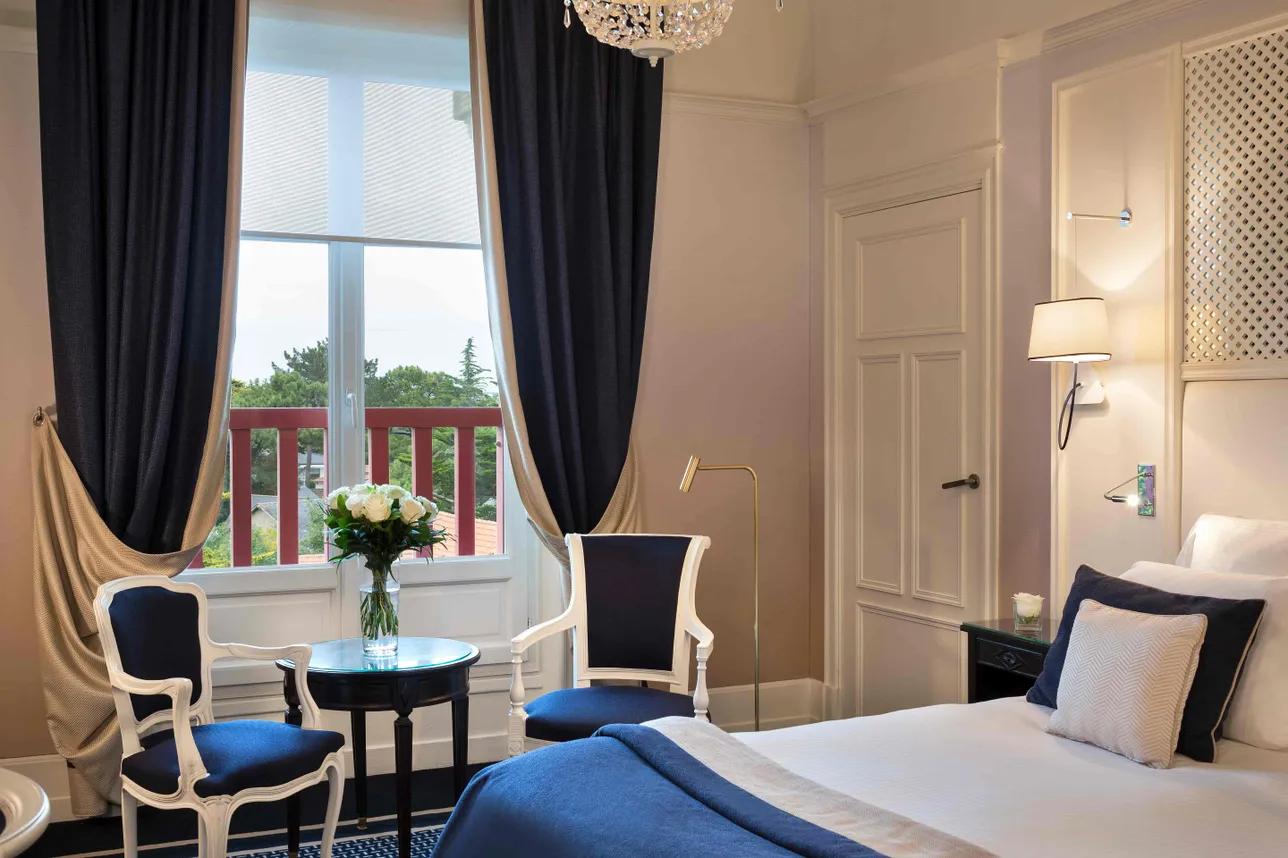 Double bed suite at Hotel Barriere L'Hermitage La Baule