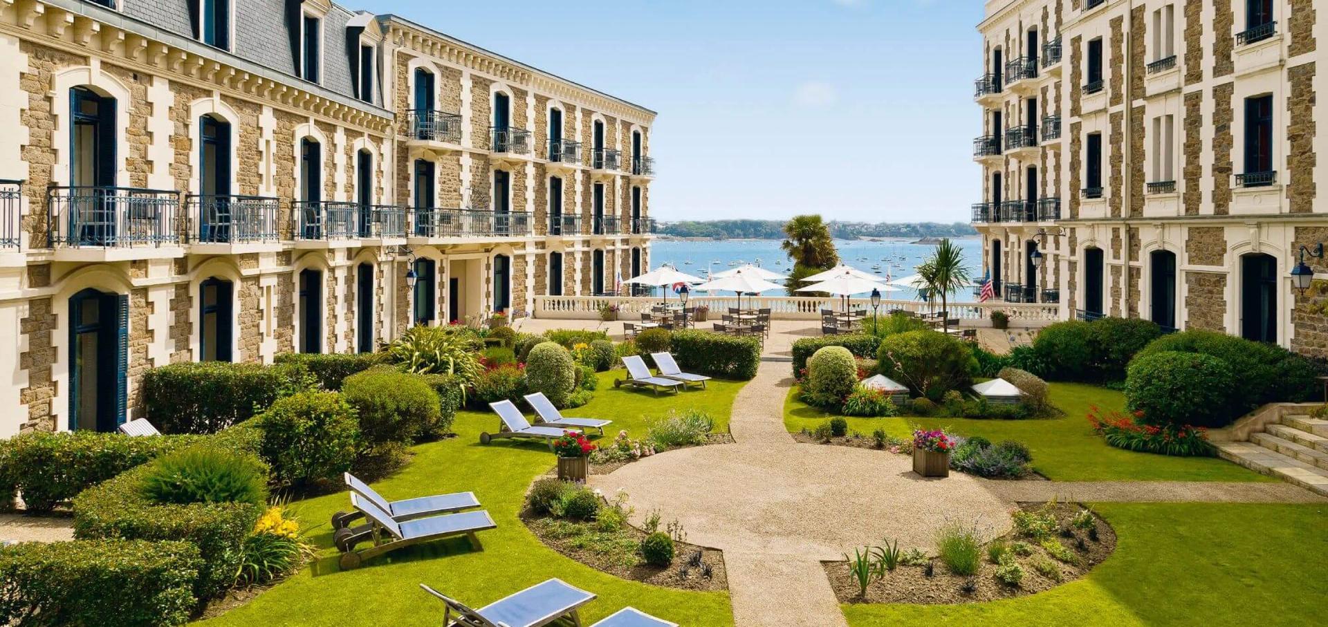Panoramic view of the Hotel Barriere Le Grand Hotel Dinard