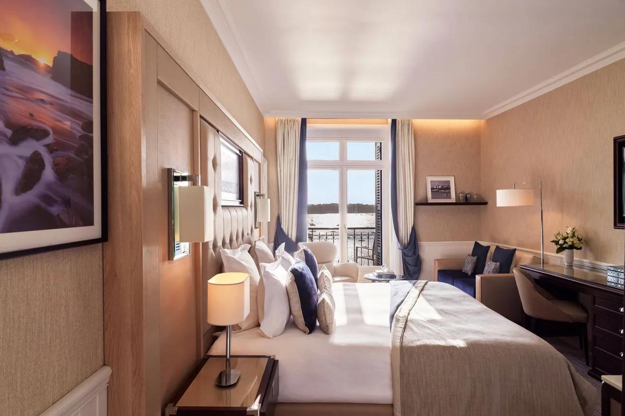 Double bed suite at Hotel Barriere Le Grand Hotel Dinard