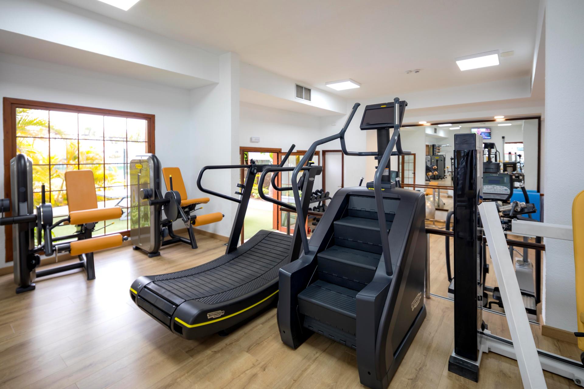 Gym facilities at the Hotel Jardin Tecina
