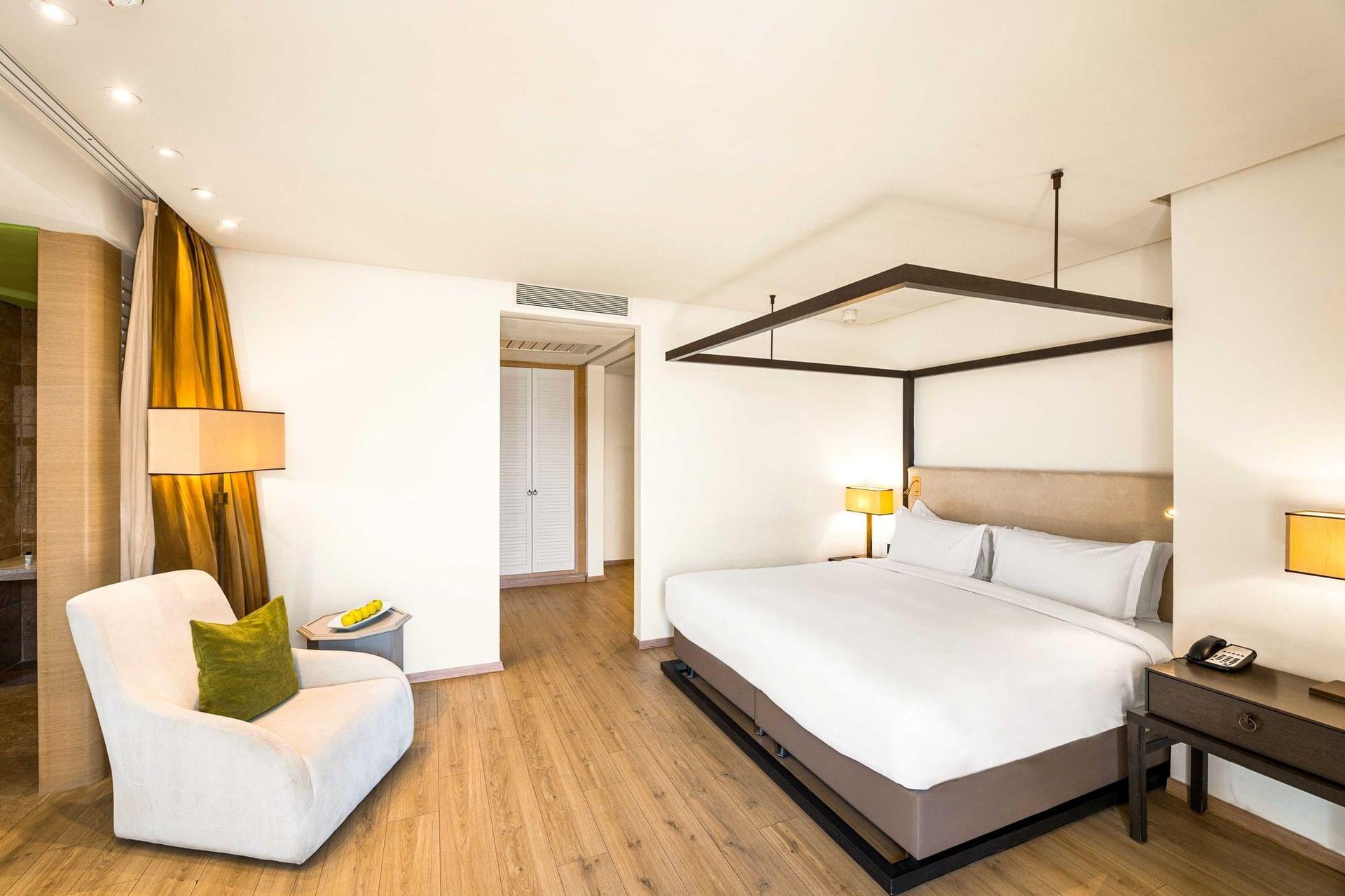 Double bed suite at Hotel du Golf by Pickalbatros