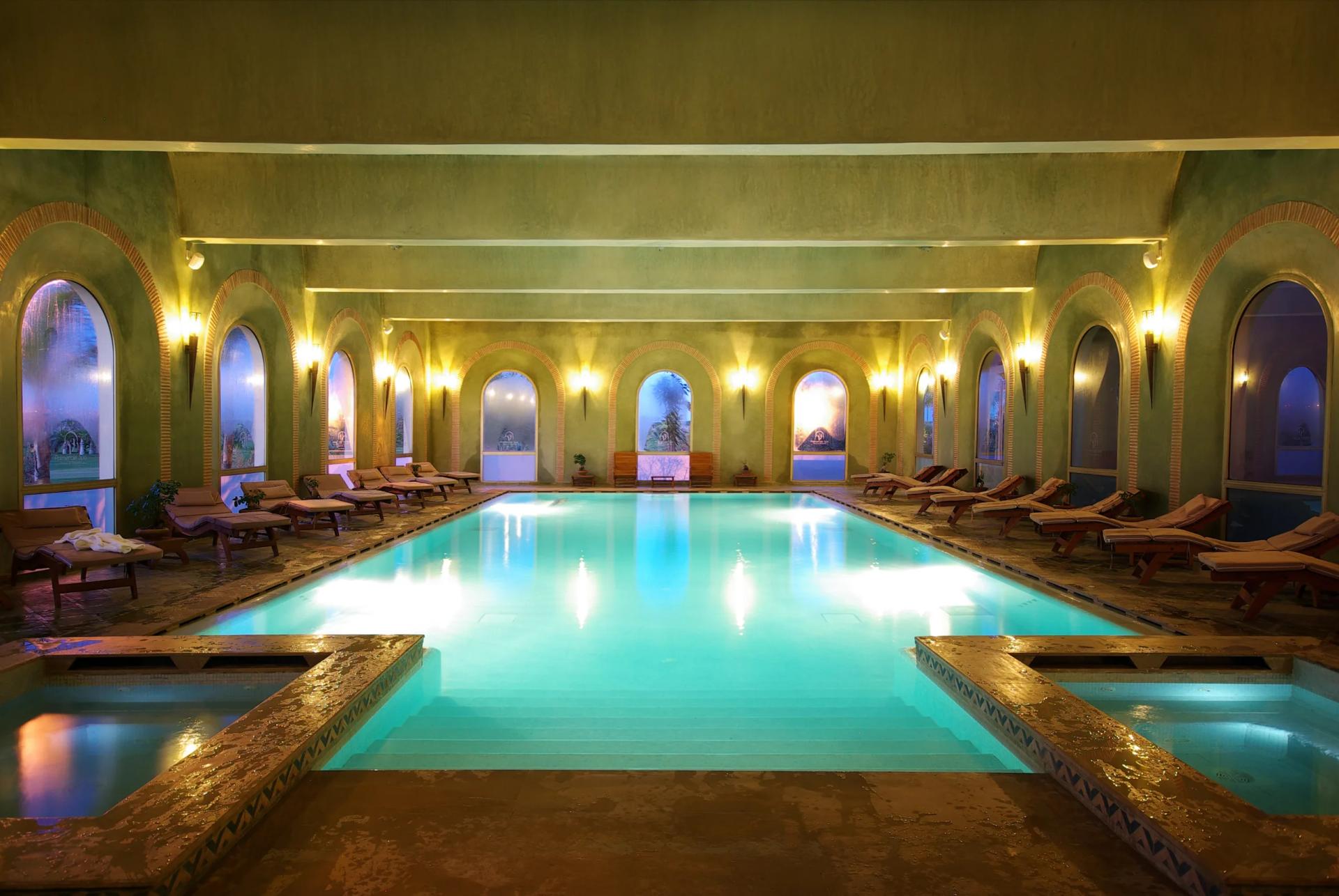 Indoor pool as part of spa facilities at Hotel du Golf by Pickalbatros