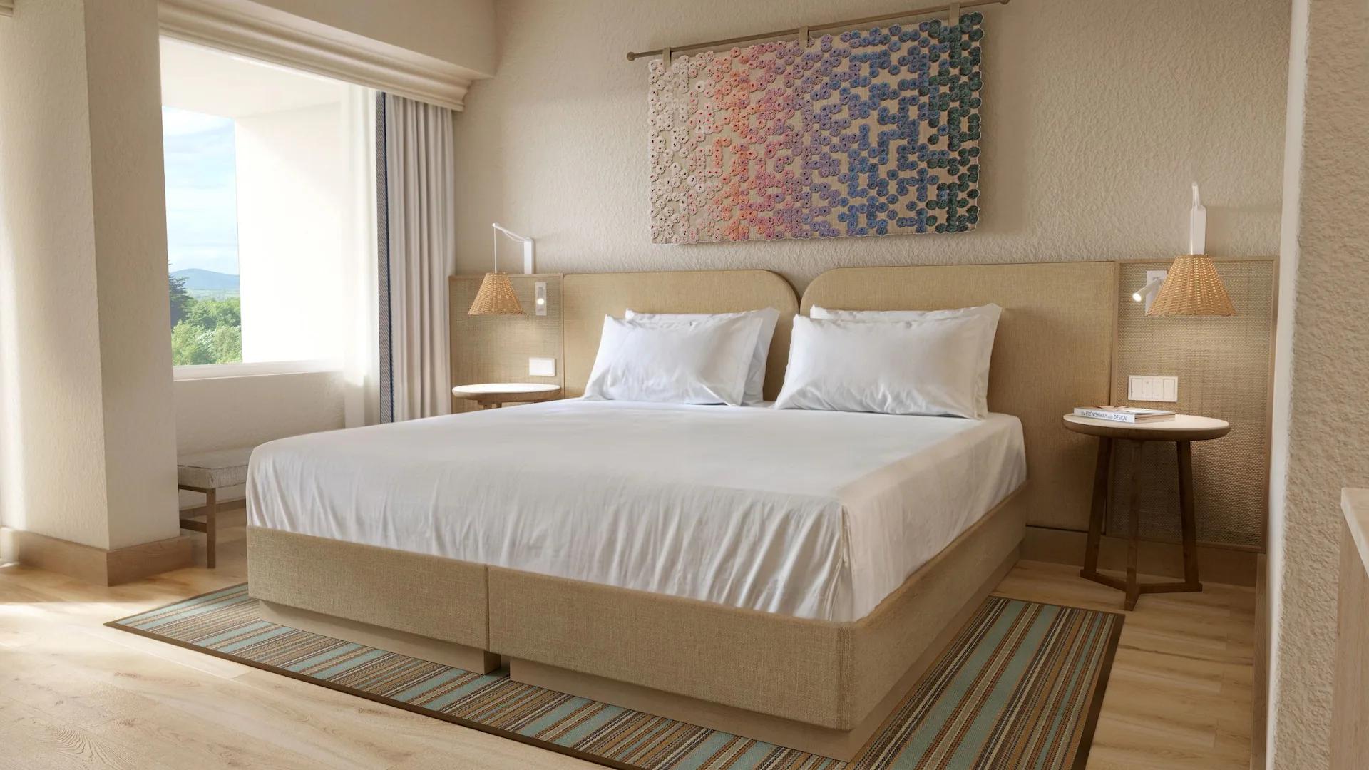 Double bed suite at Hyatt Regency Vilamoura Algarve