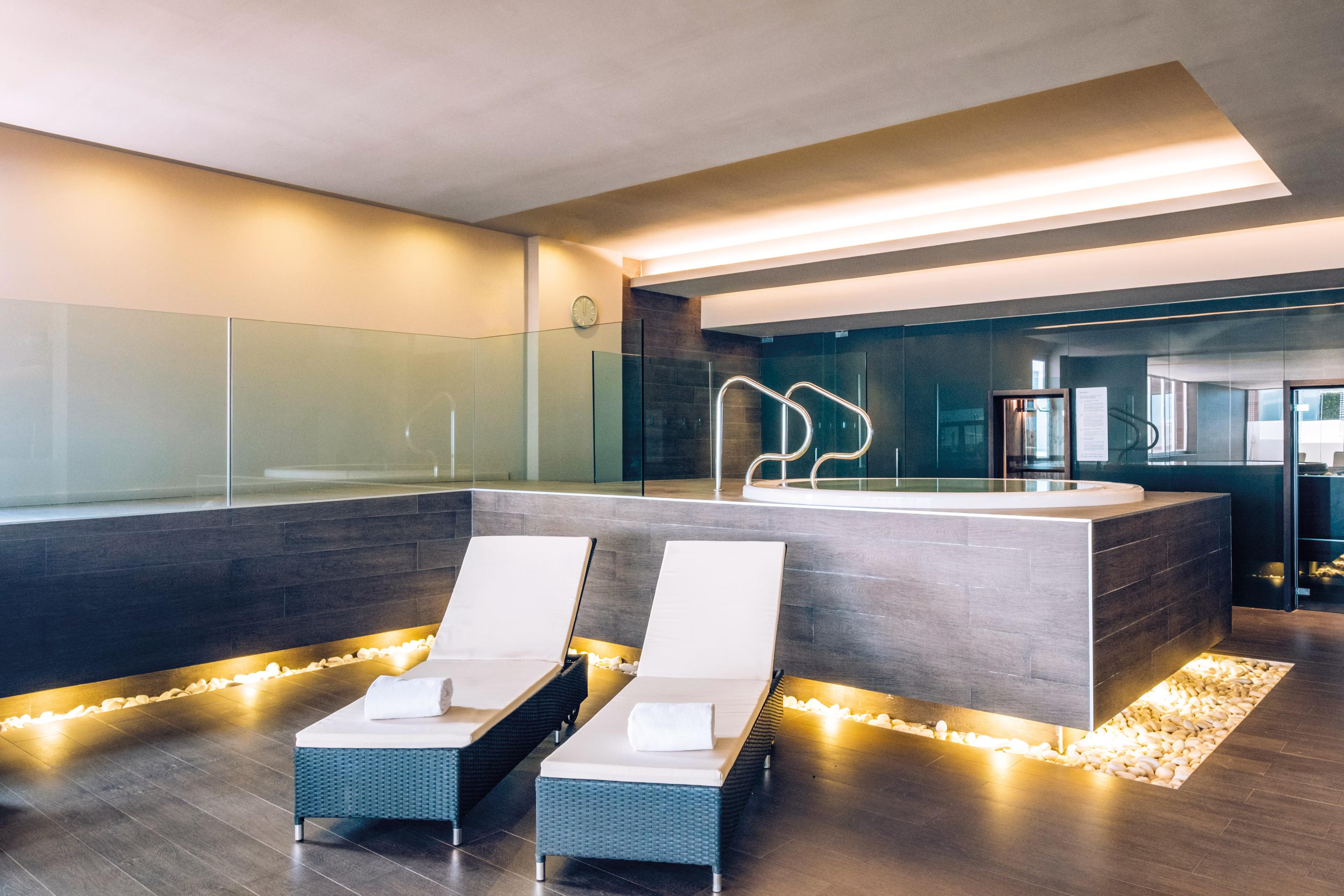 Indoor pool part of spa facilities at Iberostar Selection Lagos Algarve