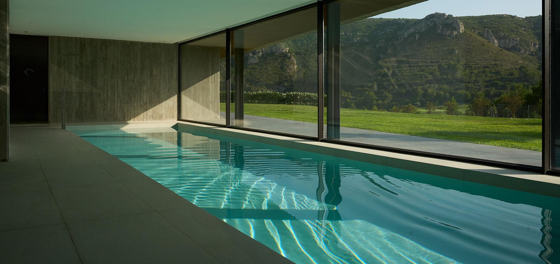 Indoor swimming pool at La Galiana Golf Resort