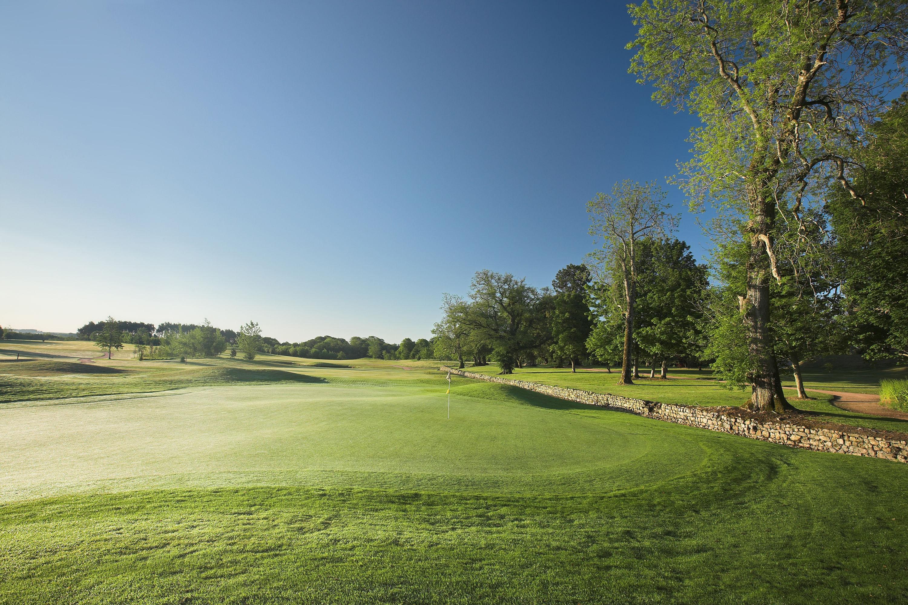 A well maintained fairway at Meldrum House Country Hotel & Golf Course