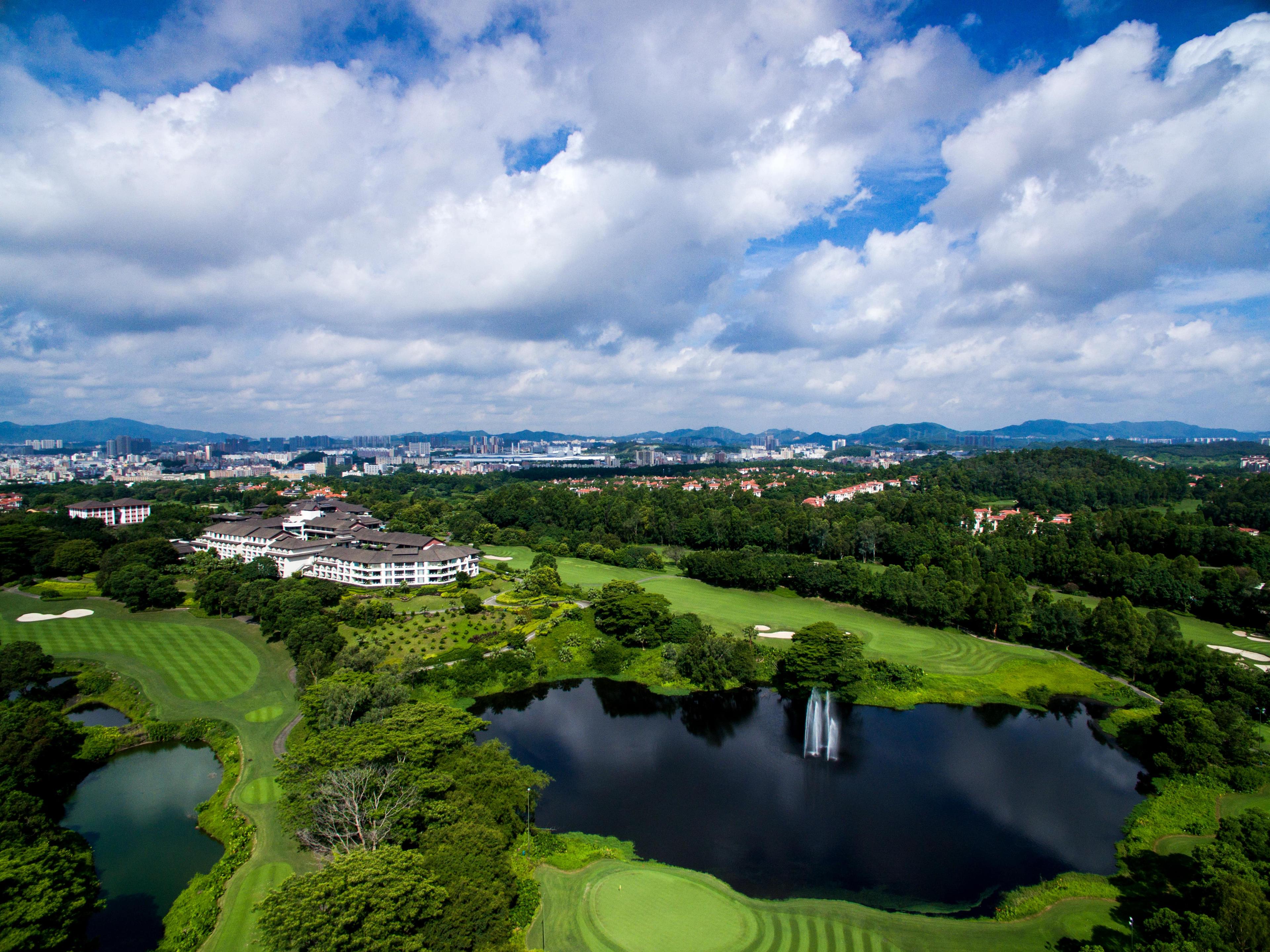 Overhead view of Mission Hills Golf Club & Resort Shenzhen Hotel