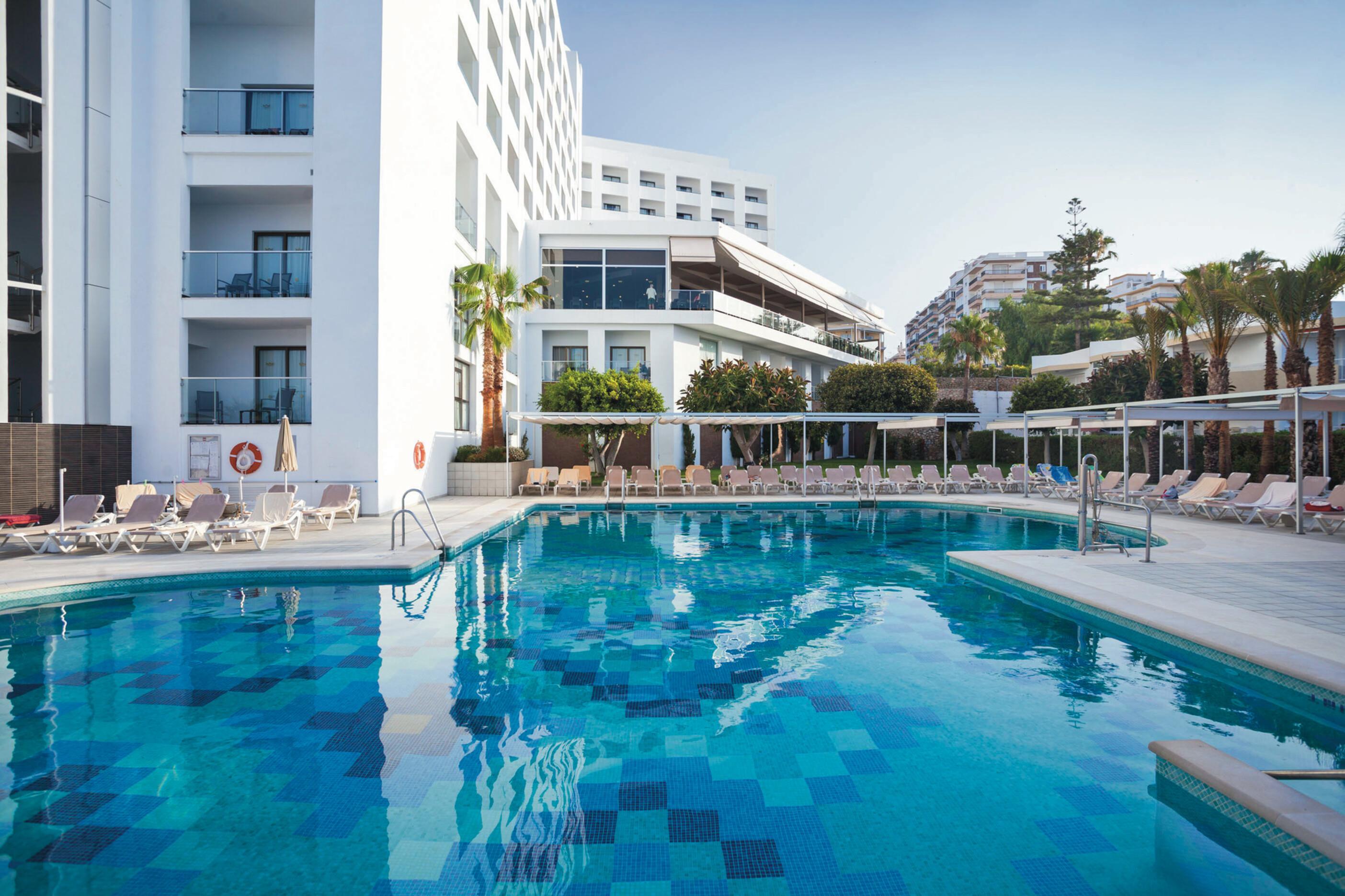 Outdoor swimming pool at Monica Hotel