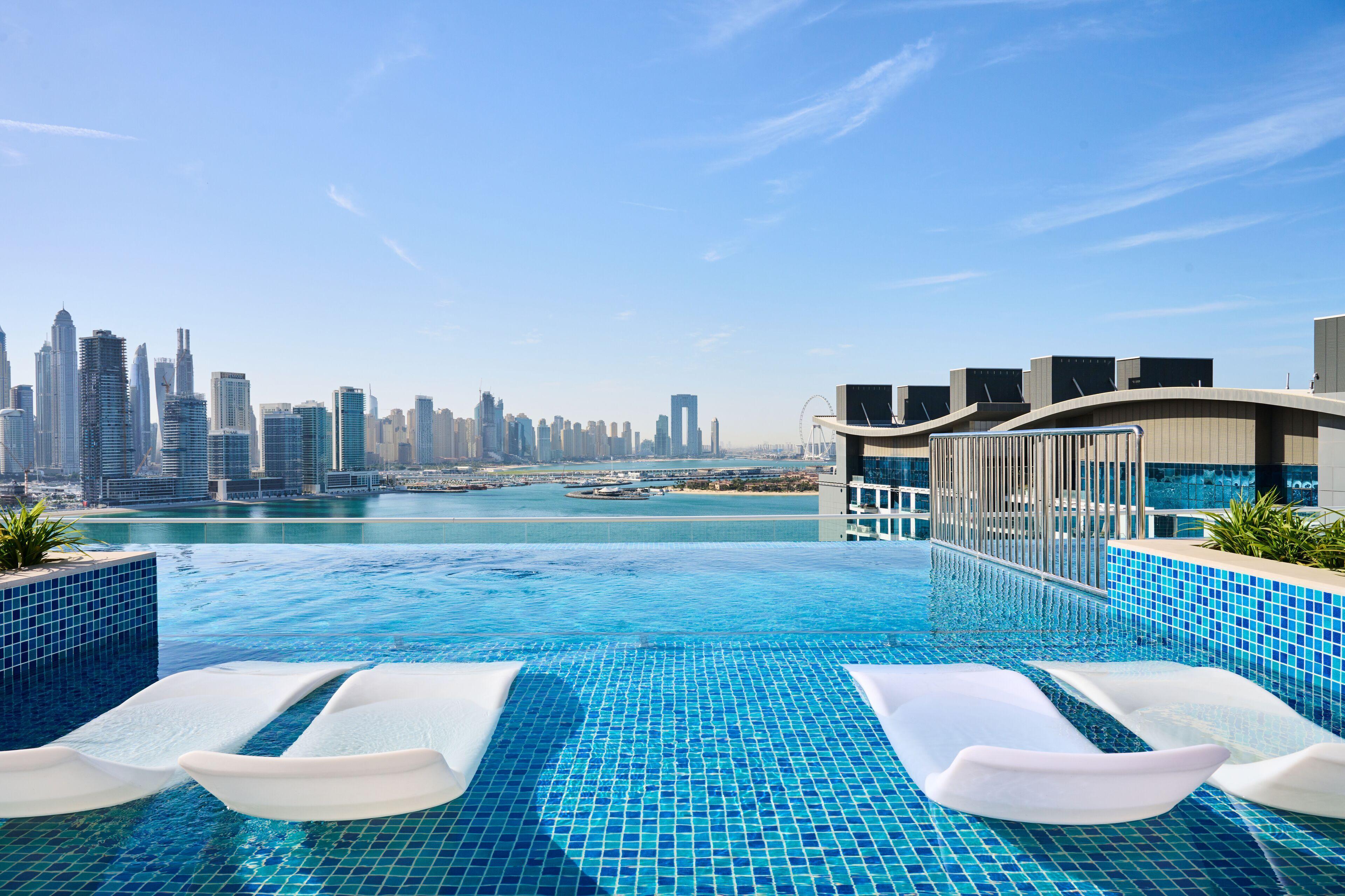 Rooftop pool at NH Collection Dubai The Palm