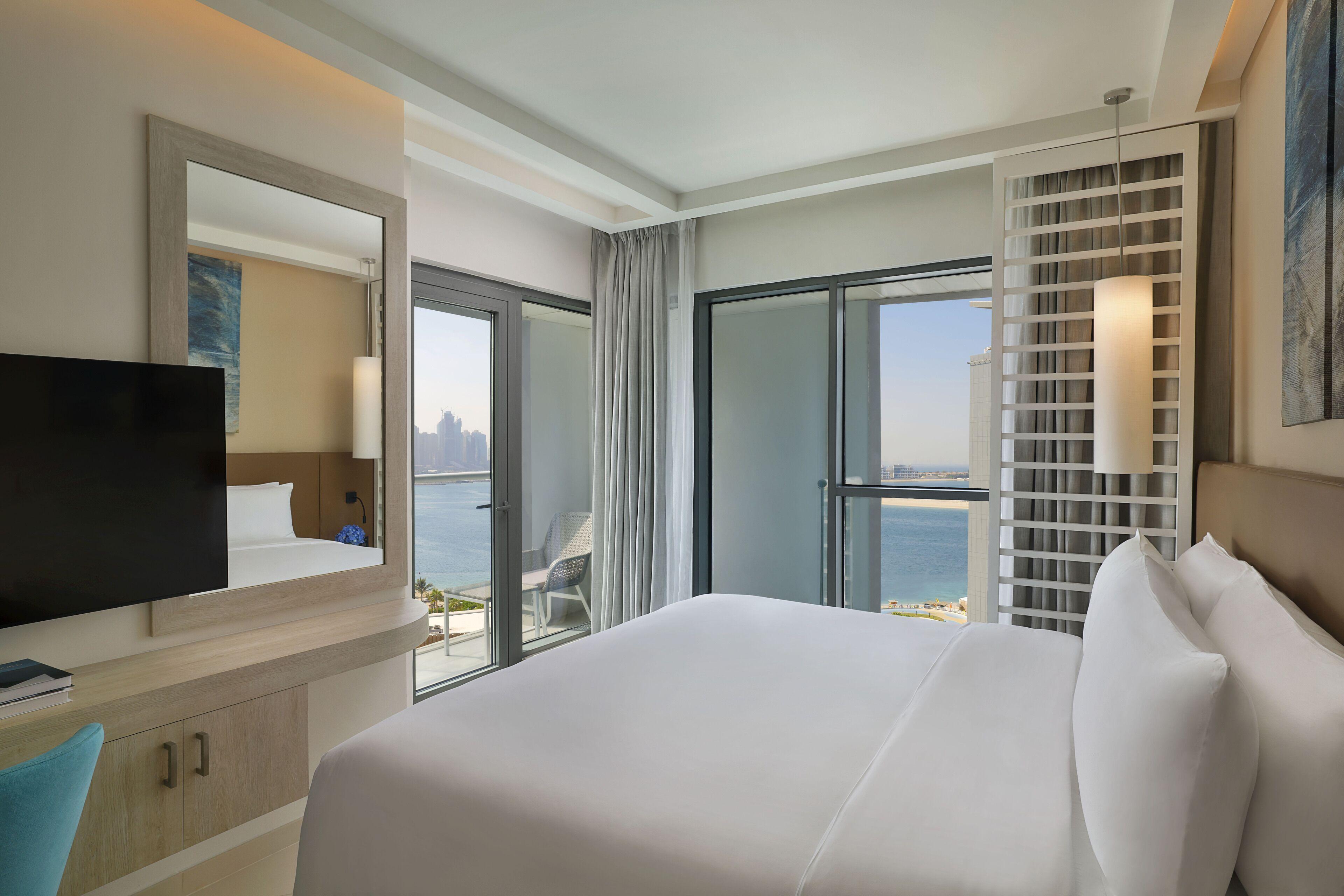 Double bed suite at NH Collection Dubai The Palm
