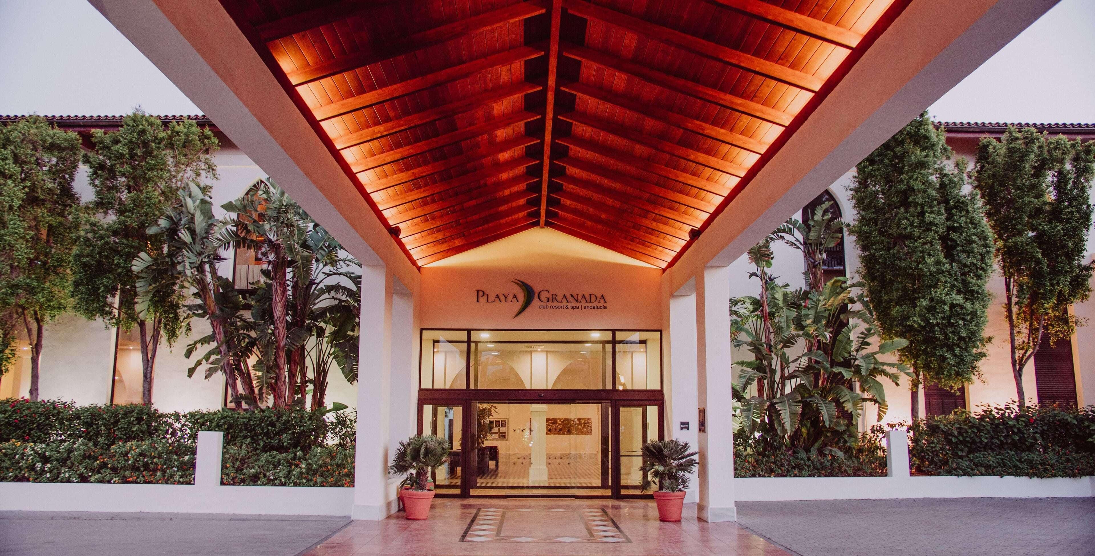 Front entrance to Playa Granada Club Resort & Spa
