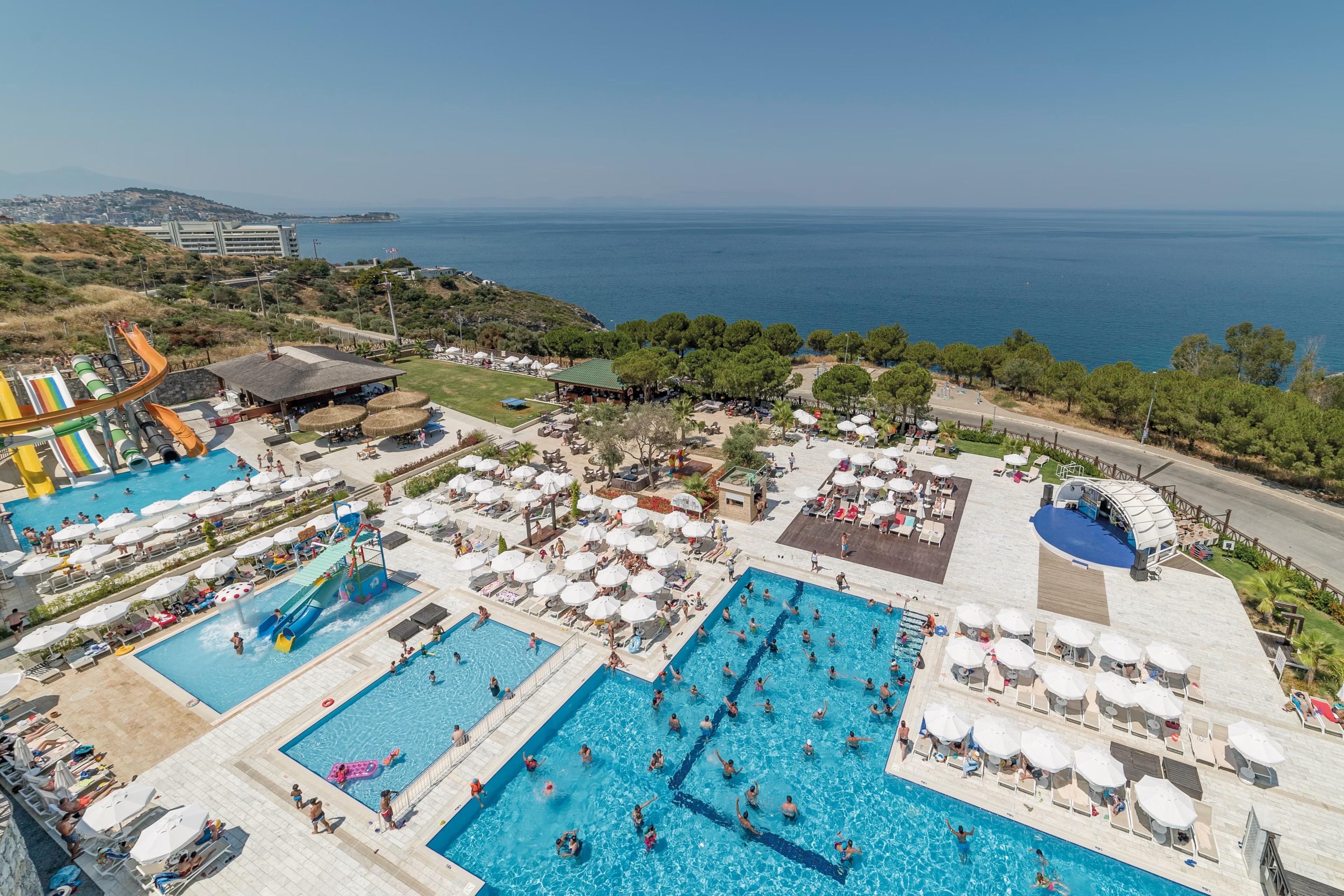 Outdoor swimming pool at Ramada Resort Kusadasi
