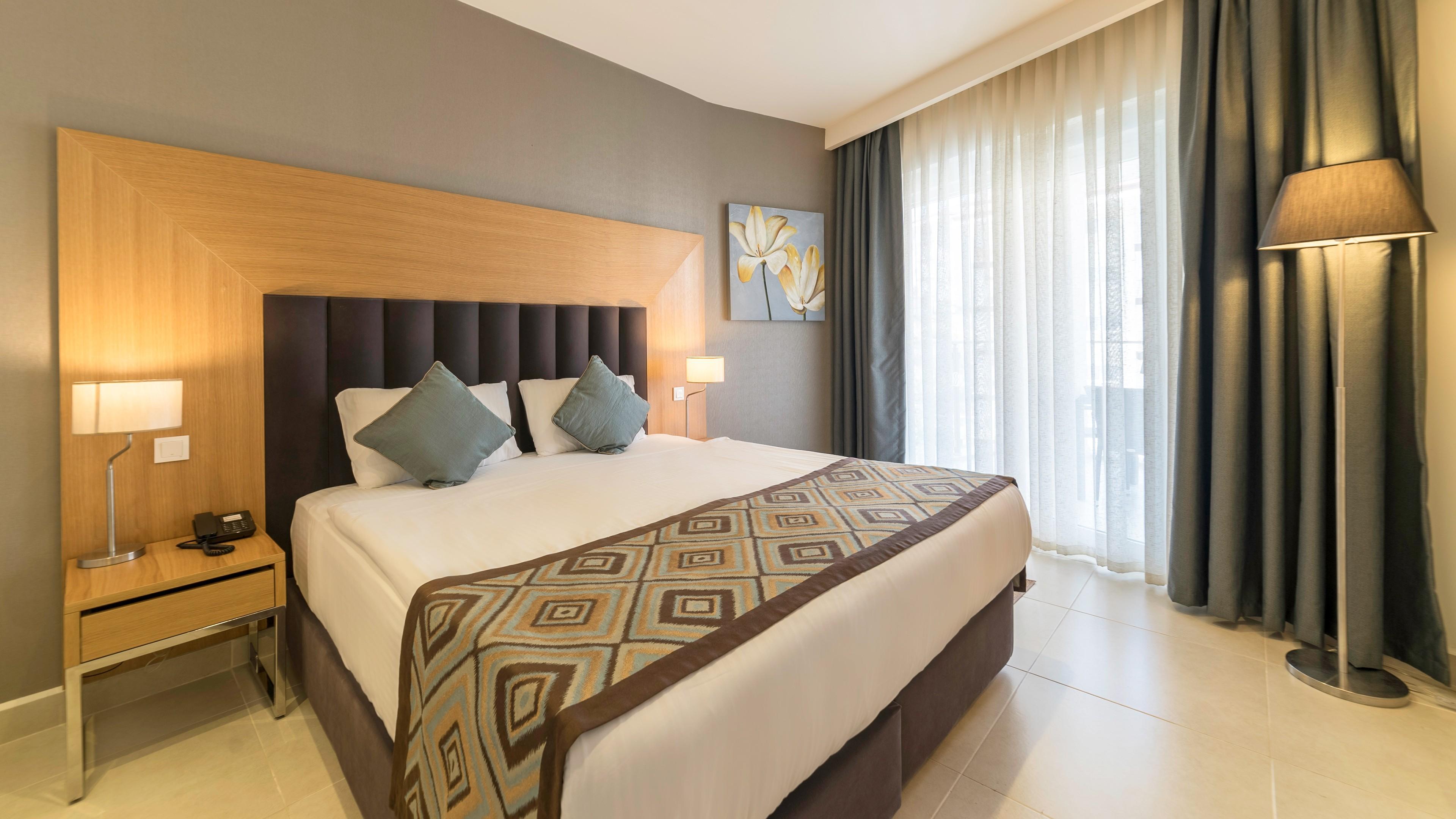 Double bed suite at Ramada Resort Kusadasi