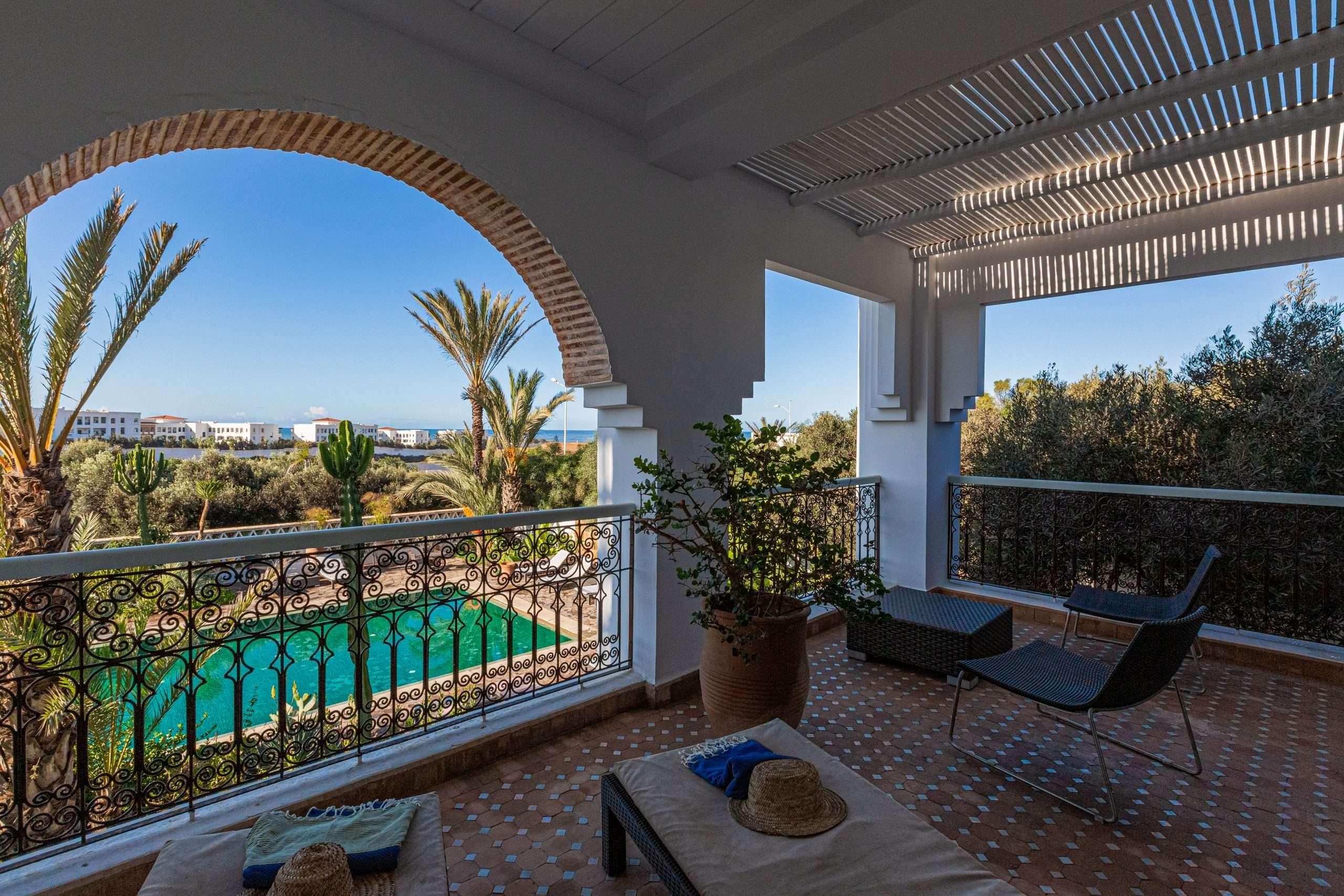 Balcony as part of a suite at Riad Villa Blanche - Boutique Hotel & Spa