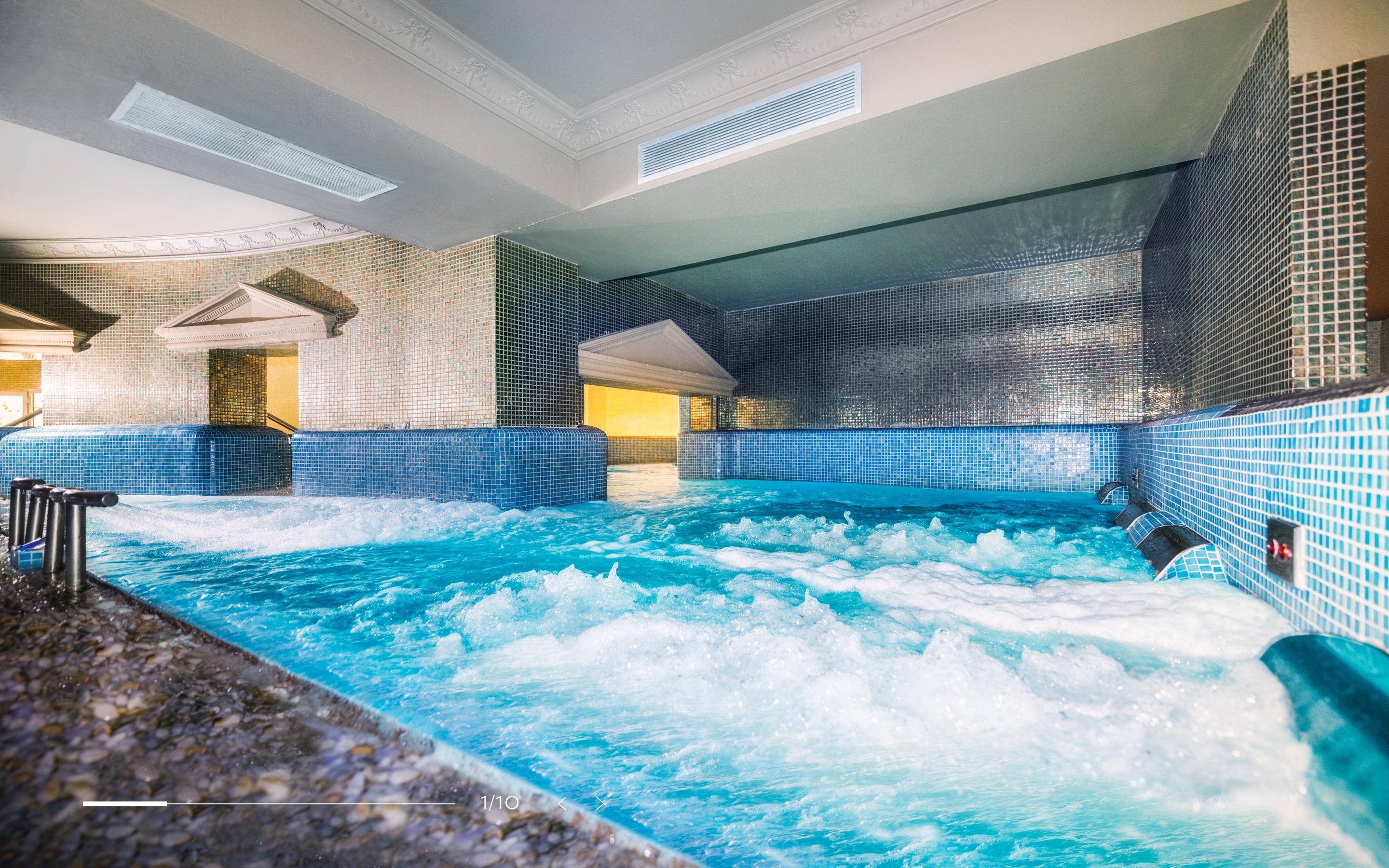 Indoor pool as part of spa facilities at Salles Hotels Marina Portals