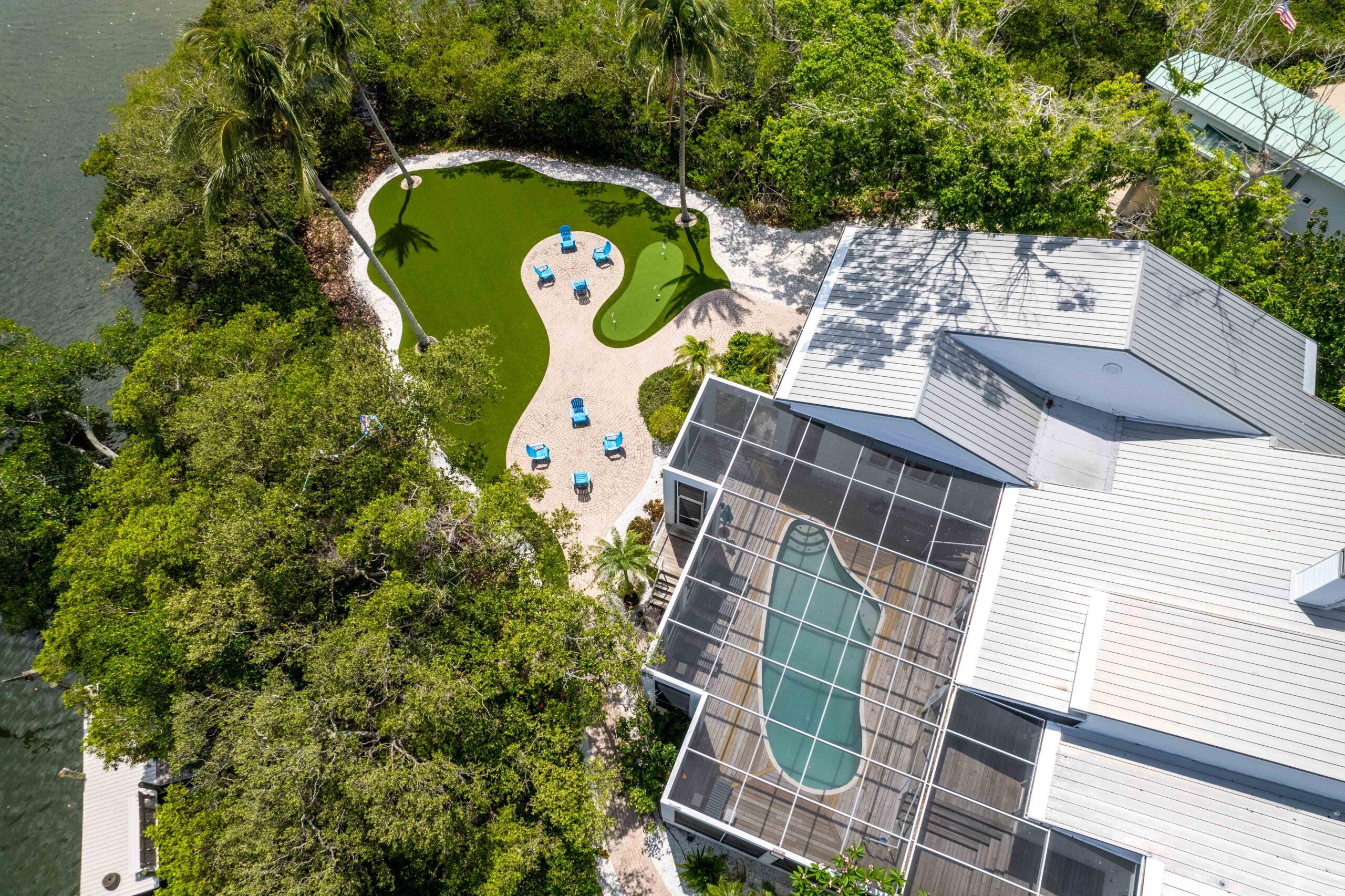 Overhead view of a villa at SeaBreeze Vacation Villas & Marina