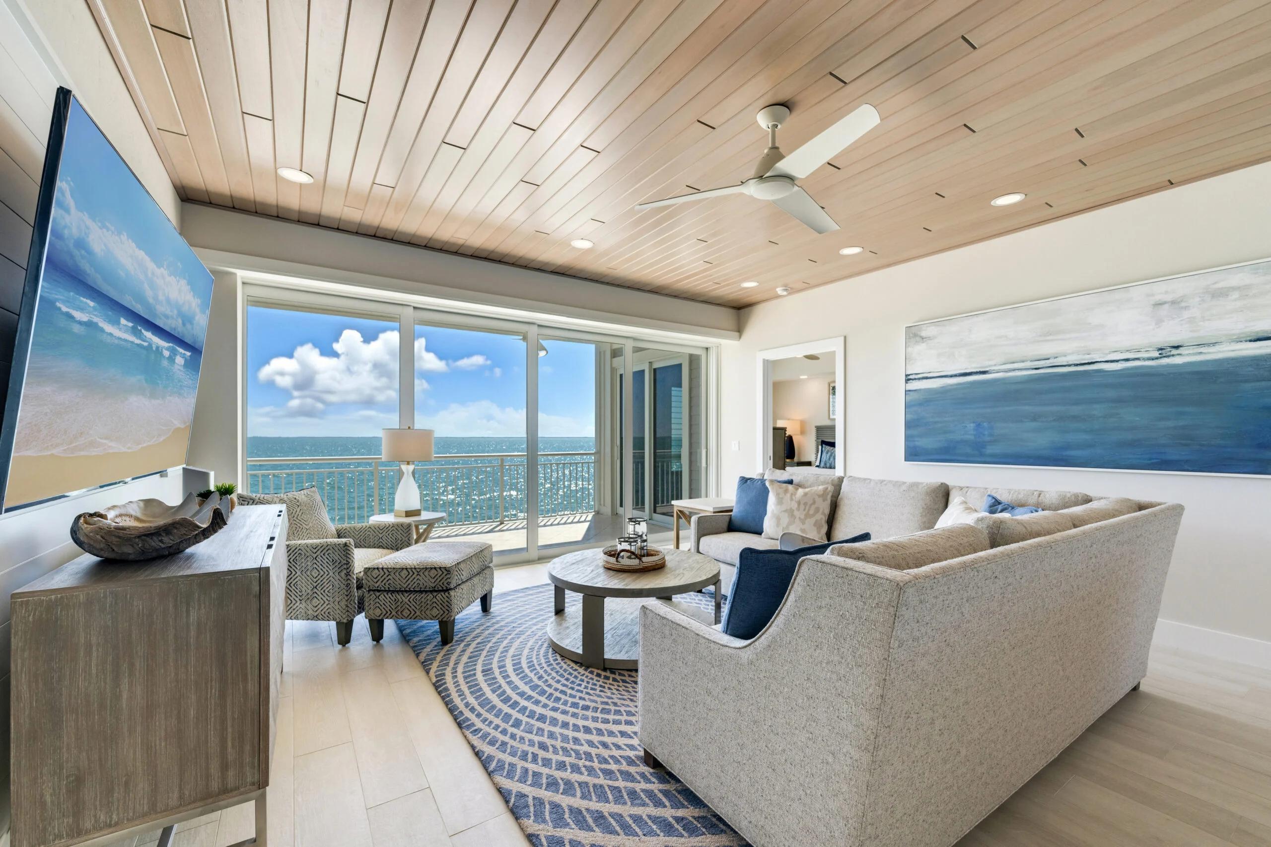 Living room as part of a villa at SeaBreeze Vacation Villas & Marina