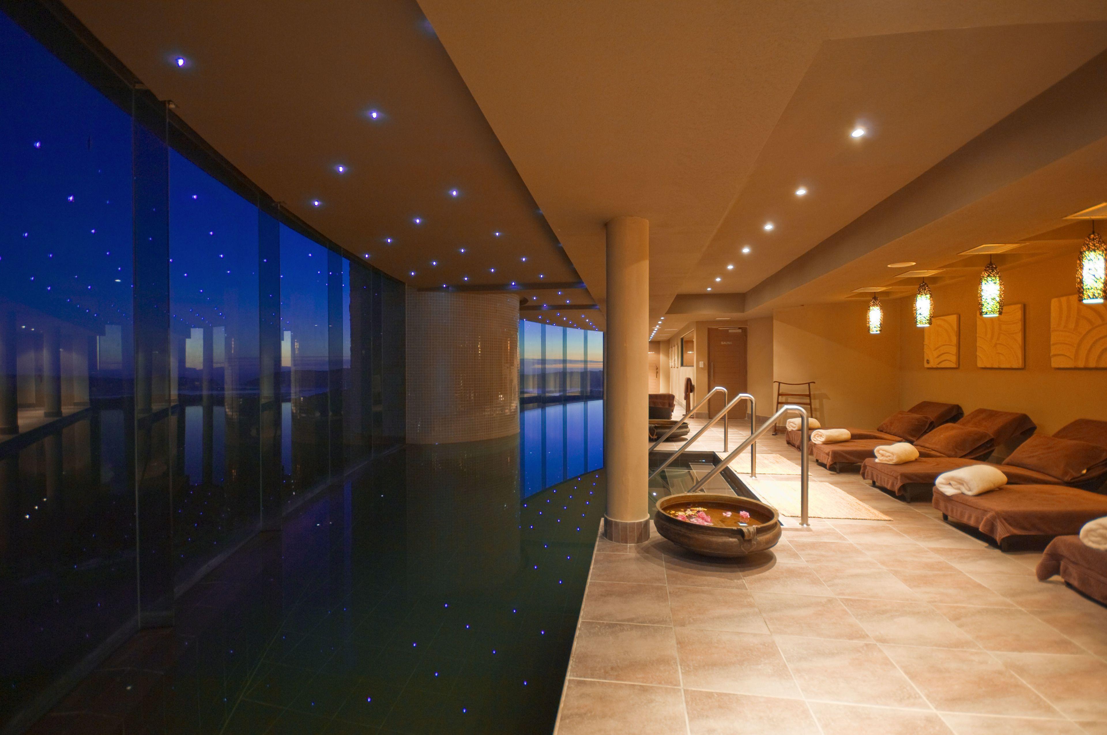 Indoor pool as part of the spa facilities at Simola Hotel, Country Club & Spa