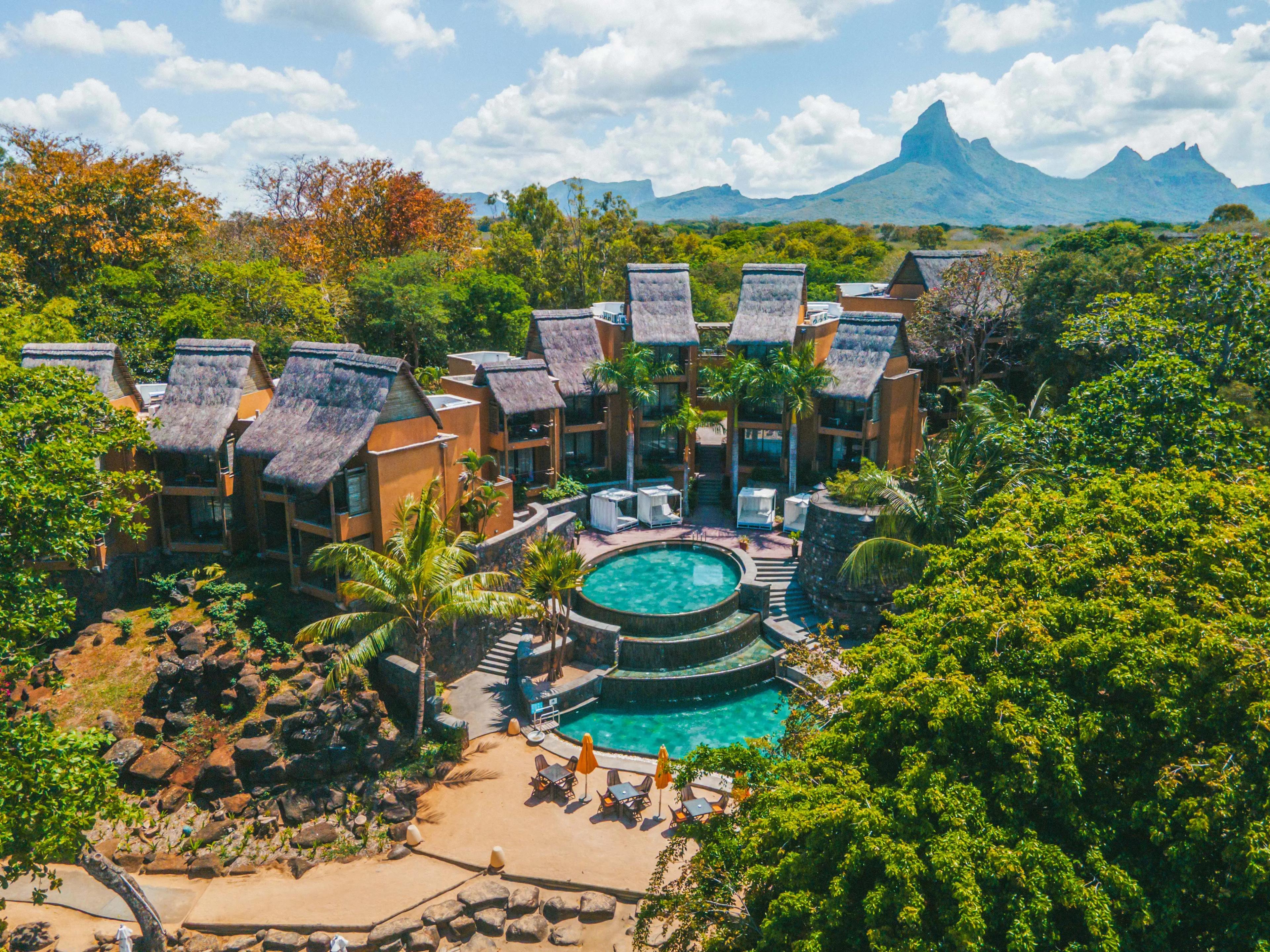 Aerial view of the Tamarina Golf & Spa Boutique Hotel