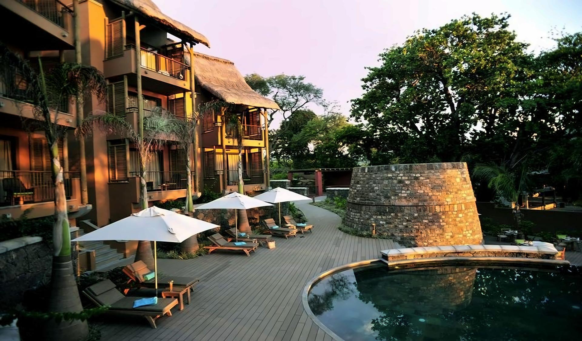 Outdoor swimming pool at Tamarina Golf & Spa Boutique Hotel