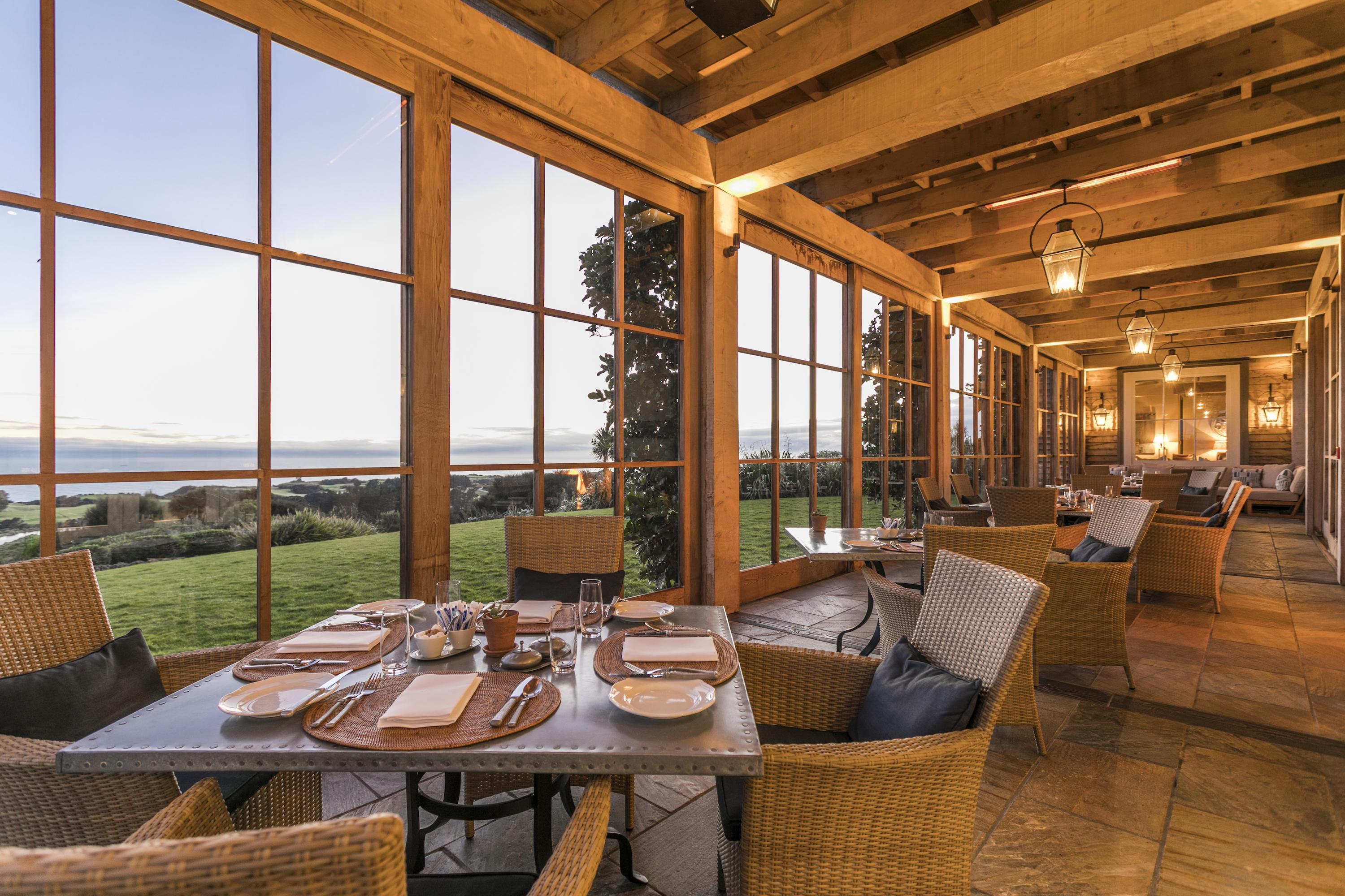 Dining room at The Farm at Cape Kidnappers Lodge