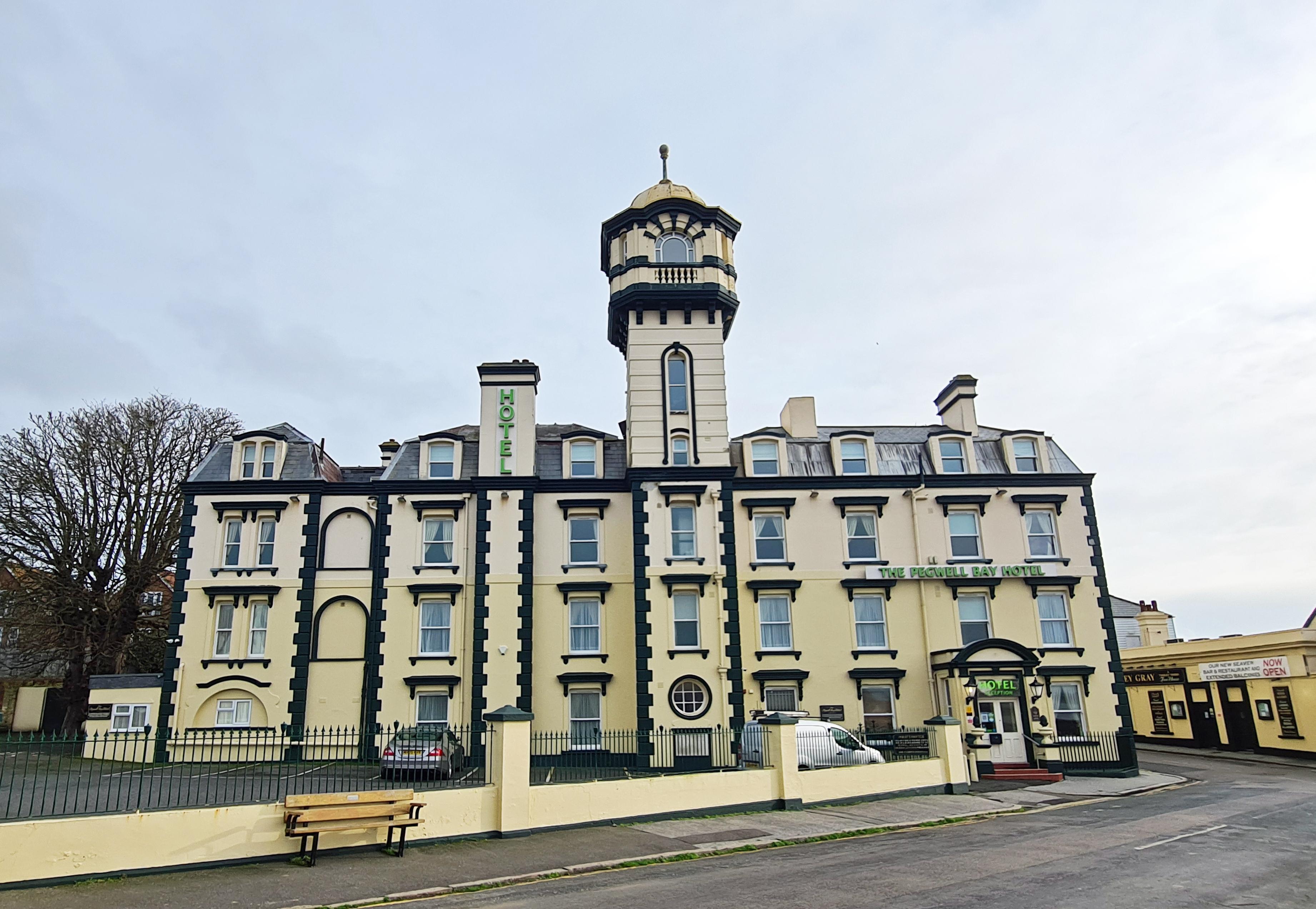 Panoramic view of the The Pegwell Bay Hotel building