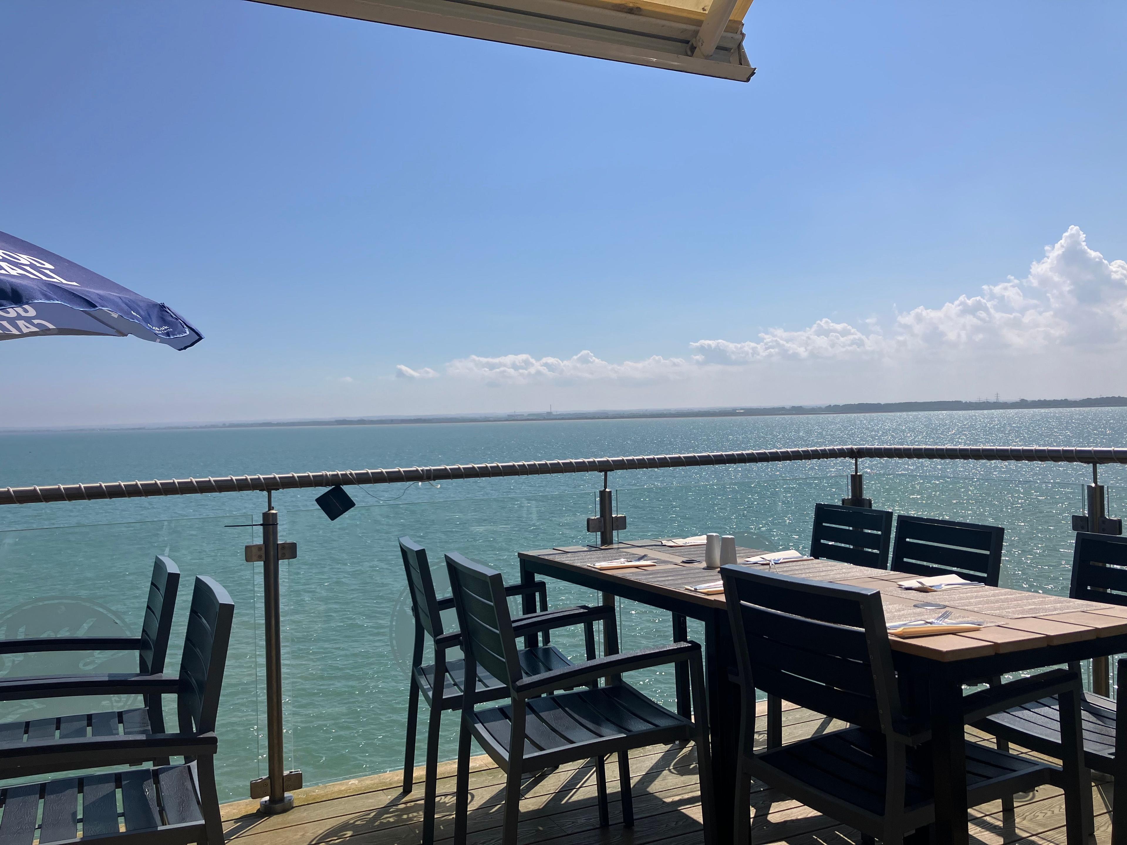 Balcony coastal views at The Pegwell Bay Hotel