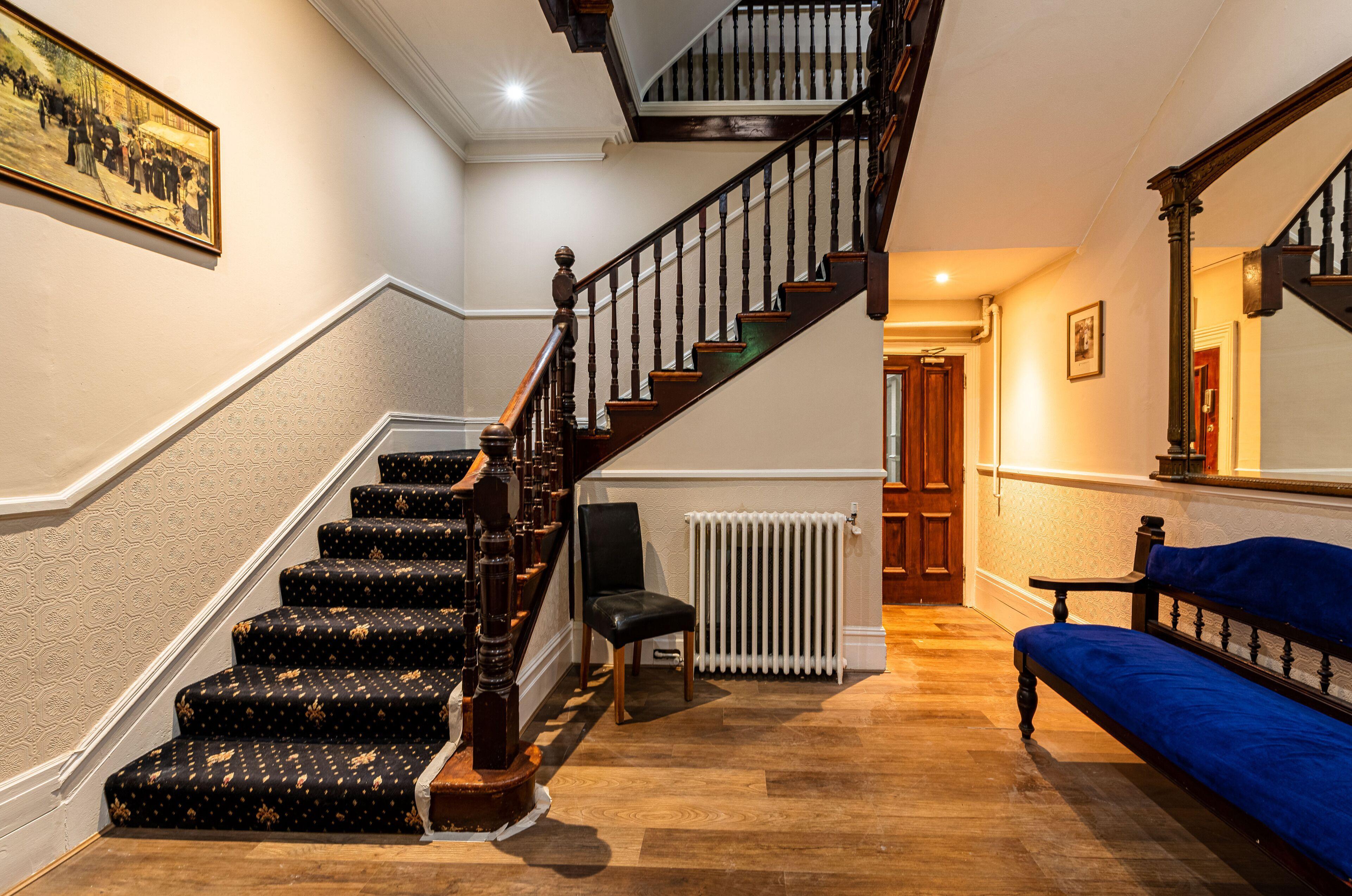 Reception area at The Royal Hotel