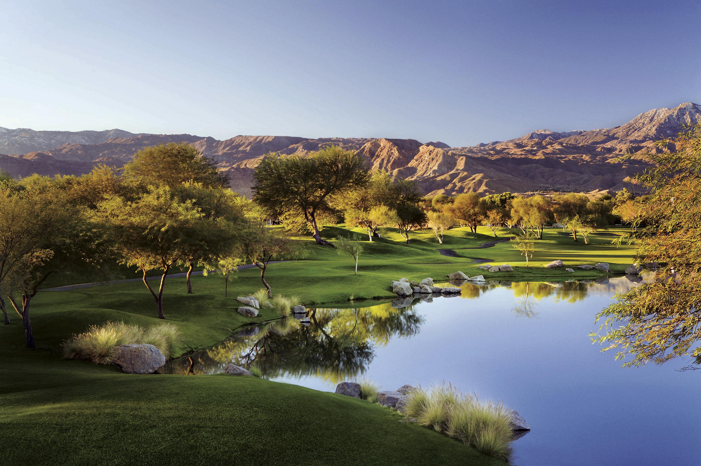Panoramic view of the golf course at The Westin Mission Hills Golf Resort and Spa